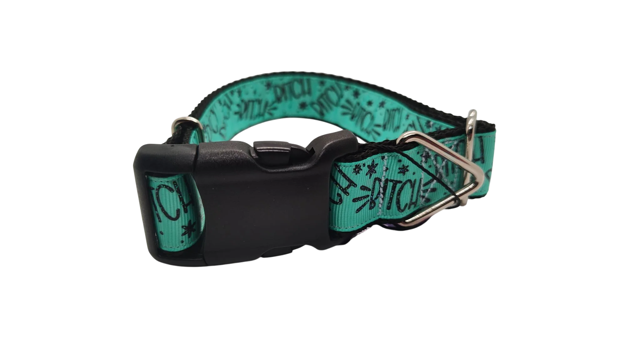 Bitch Tropic Nylon Dog Collar - Image 2