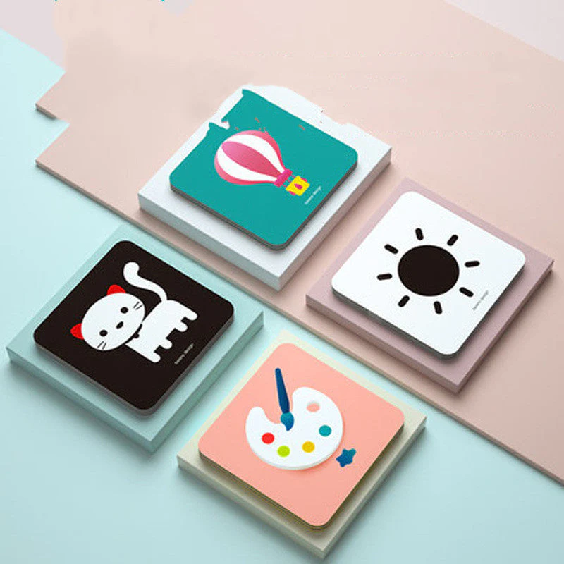 Black And White Cards Infant Early Learning Cognitive Cards Inspire Color Flash Card Toys - Image 4