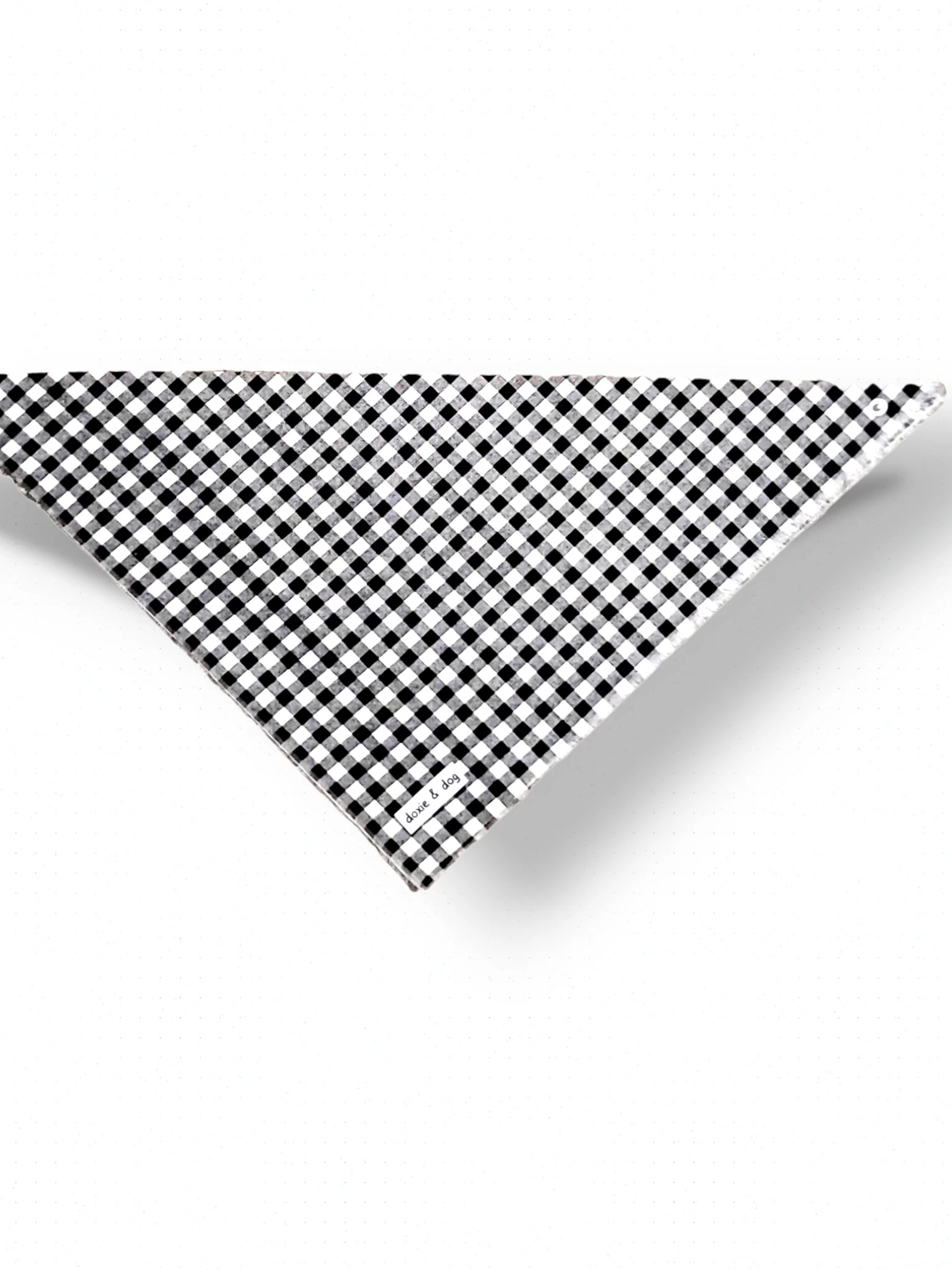 Black and White Check Bandana - Image 2
