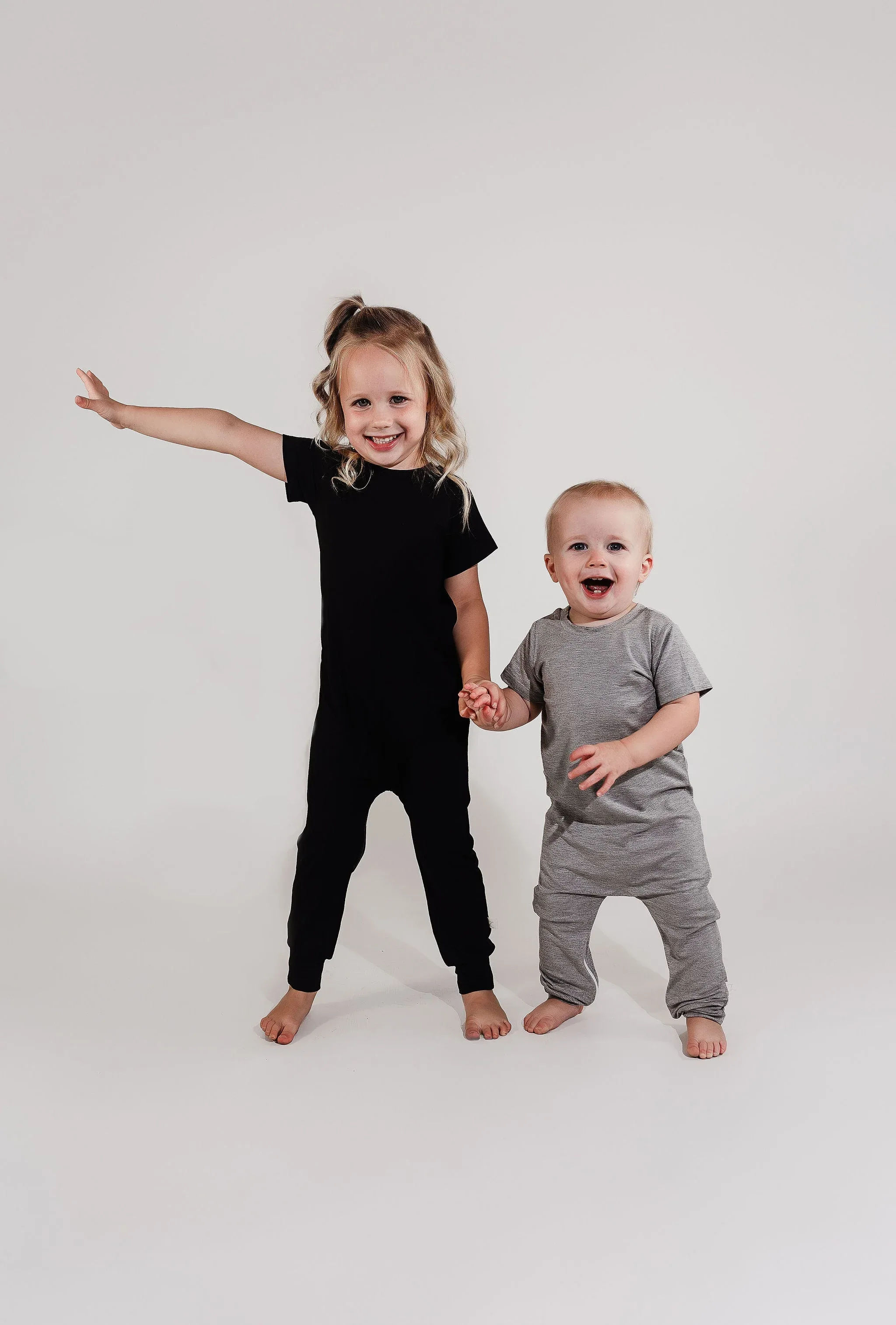 Black Bamboo Lyocell Zip Romper - Image 5