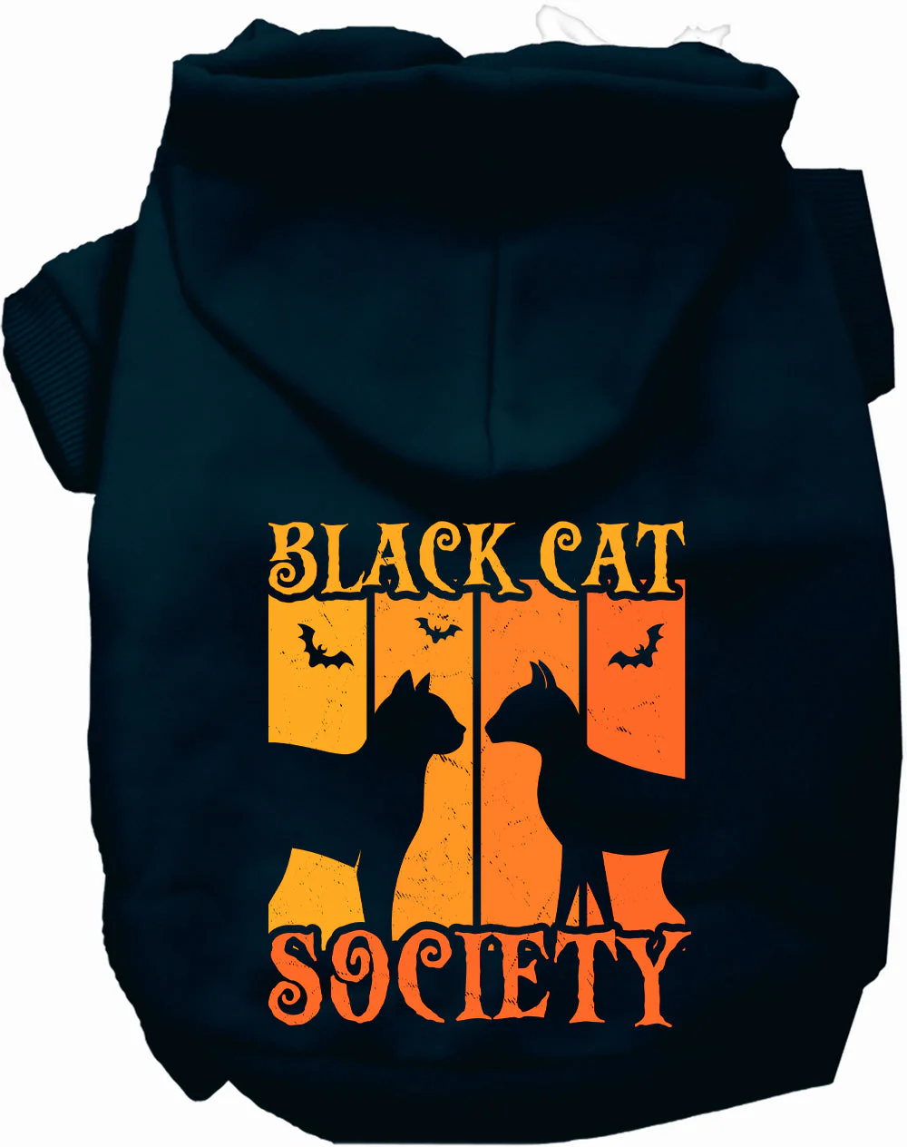 Black Cat Society Halloween Pet Hoodie - Image 9