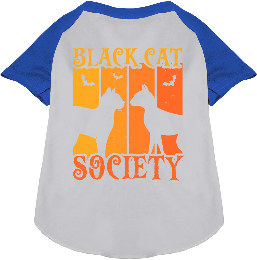 Black Cat Society Pet Raglan Shirt - Image 3