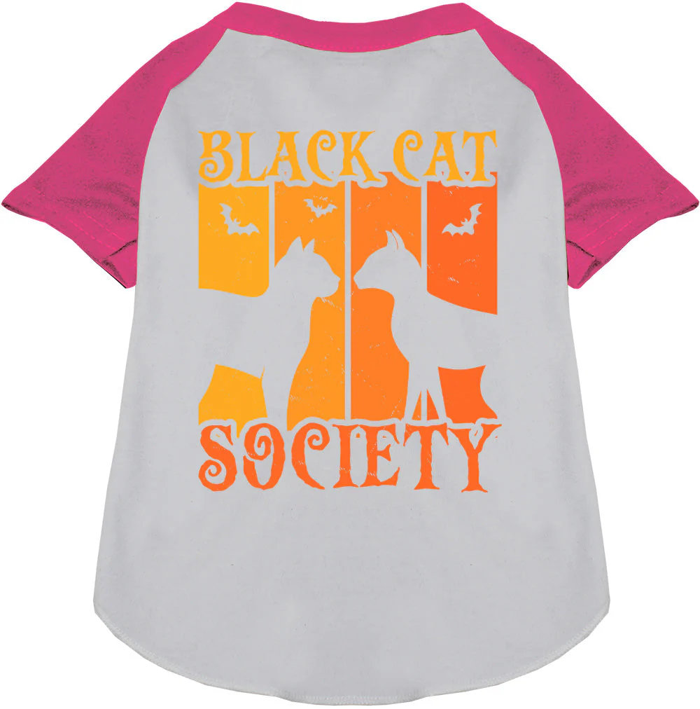 Black Cat Society Pet Raglan Shirt - Image 4