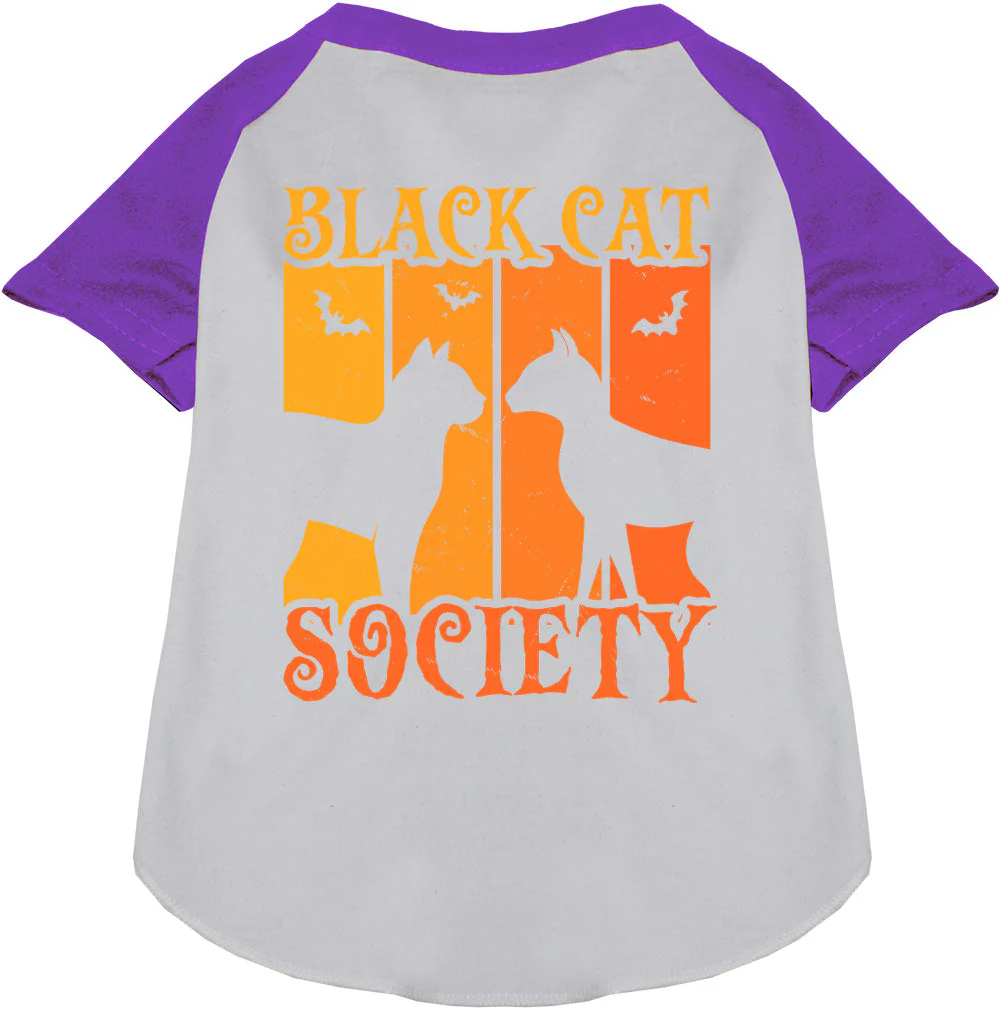 Black Cat Society Pet Raglan Shirt - Image 6