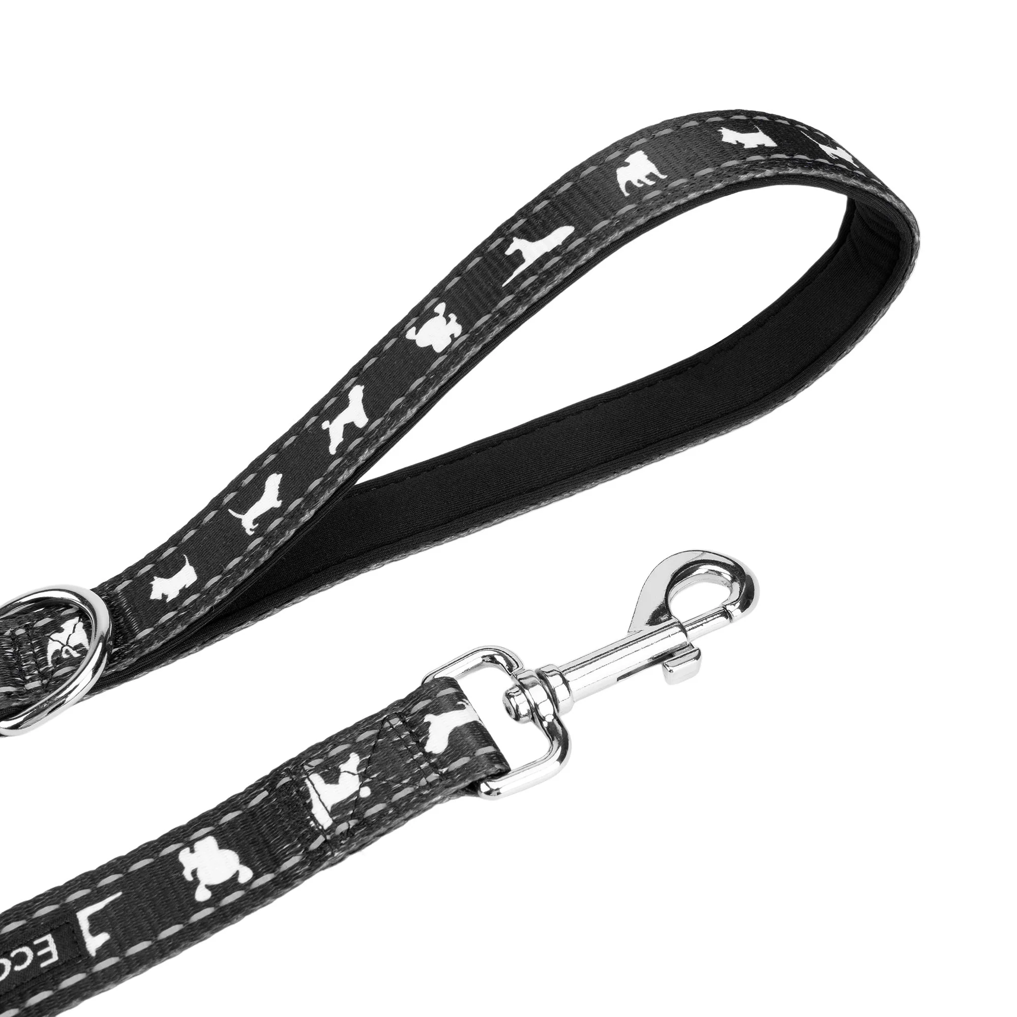 Black Dog Leash by EcoBark - Comfort Grip Padded Leash - 5ft for Small and Medium Dogs - Image 2