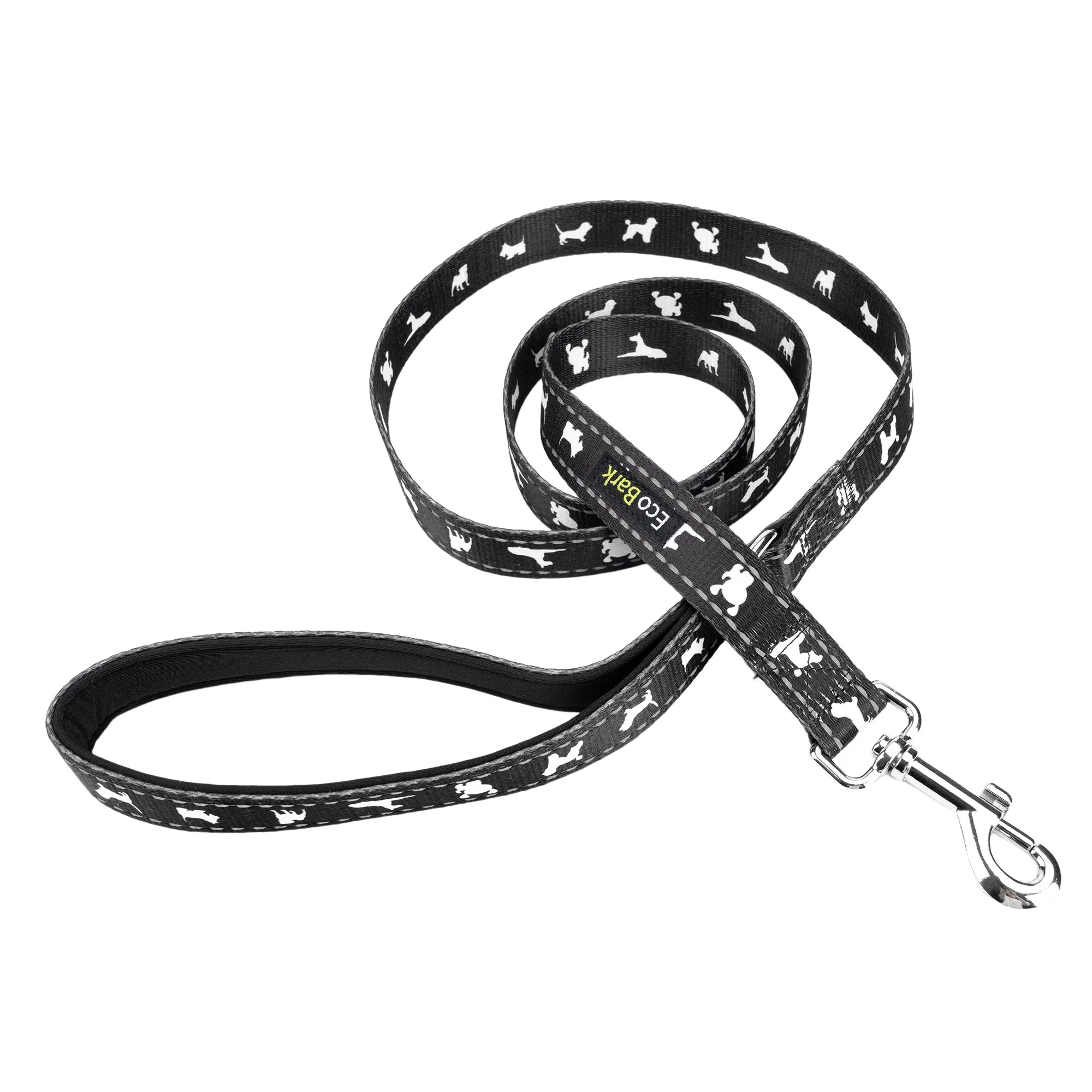 Black Dog Leash by EcoBark - Comfort Grip Padded Leash - 5ft for Small and Medium Dogs - Image 3