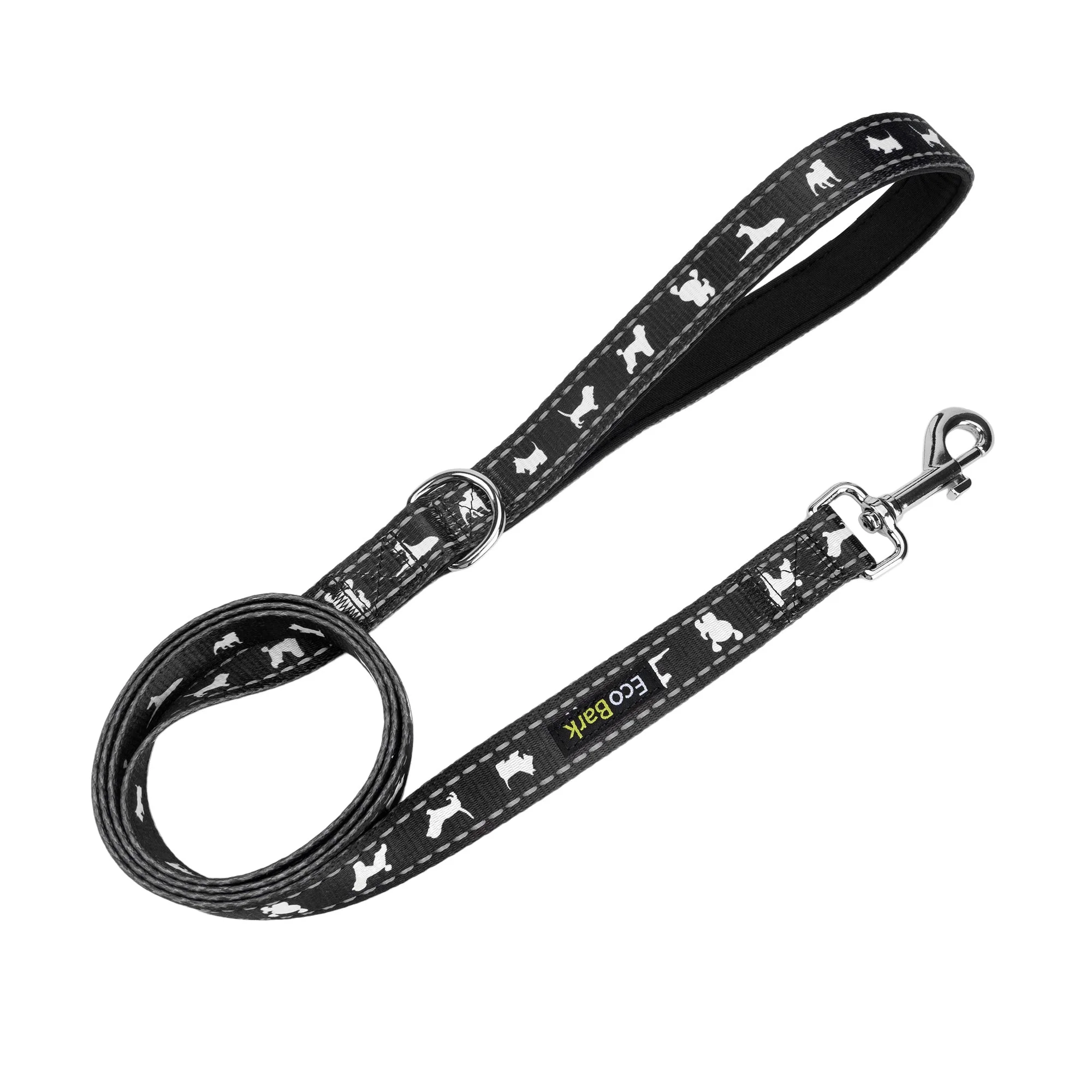 Black Dog Leash by EcoBark - Comfort Grip Padded Leash - 5ft for Small and Medium Dogs - Image 7
