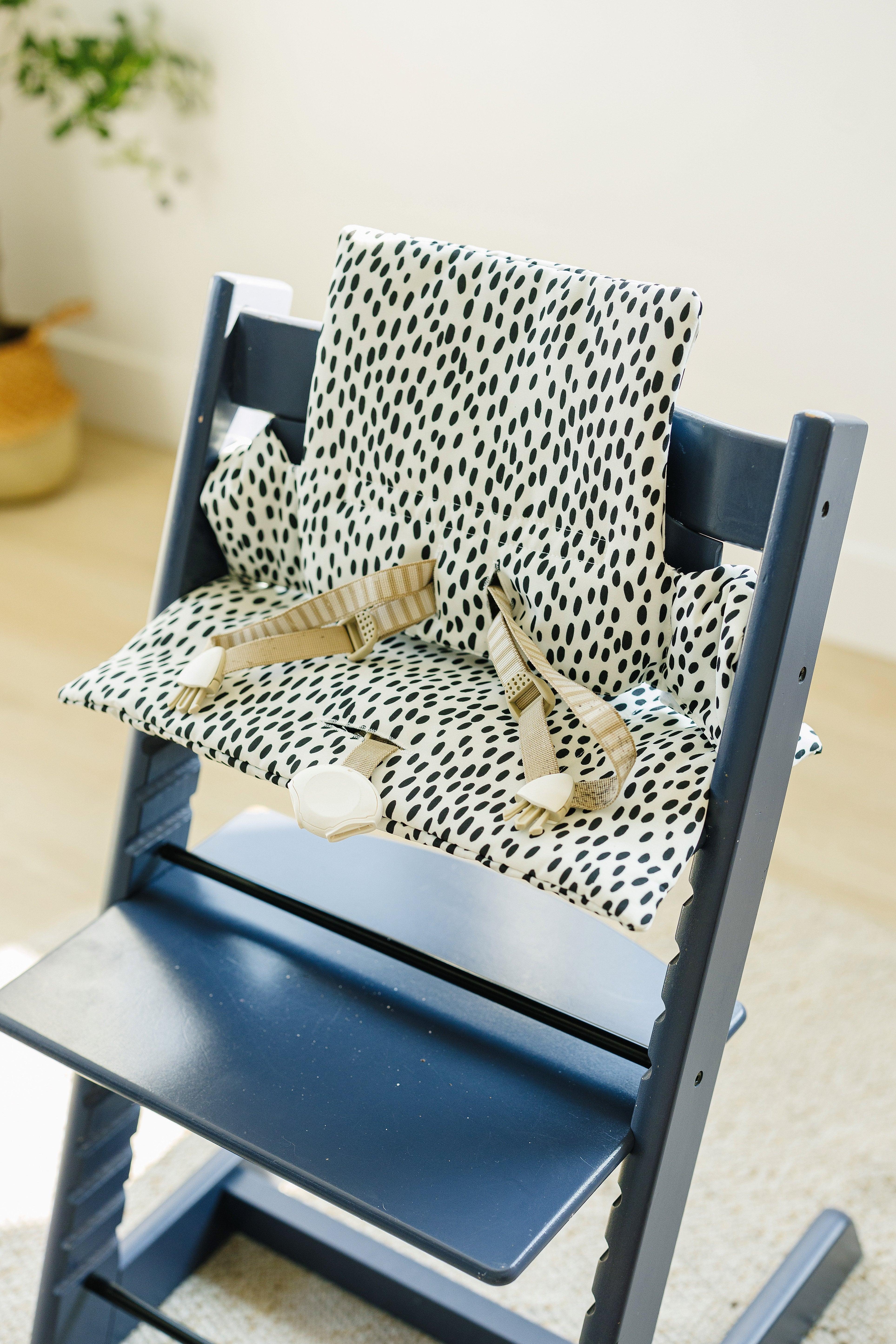 Black Dots Cushion for the Stokke Tripp Trapp Highchair - Image 7