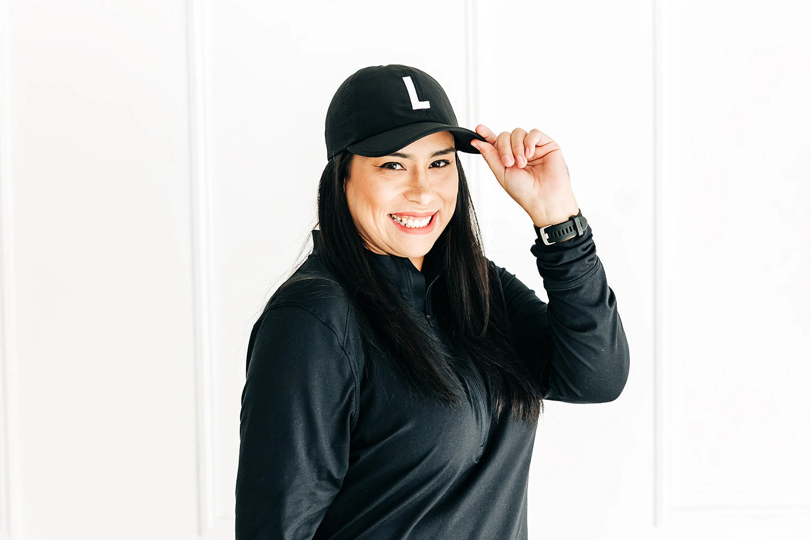 Black Letter Athletic Hat - Image 8