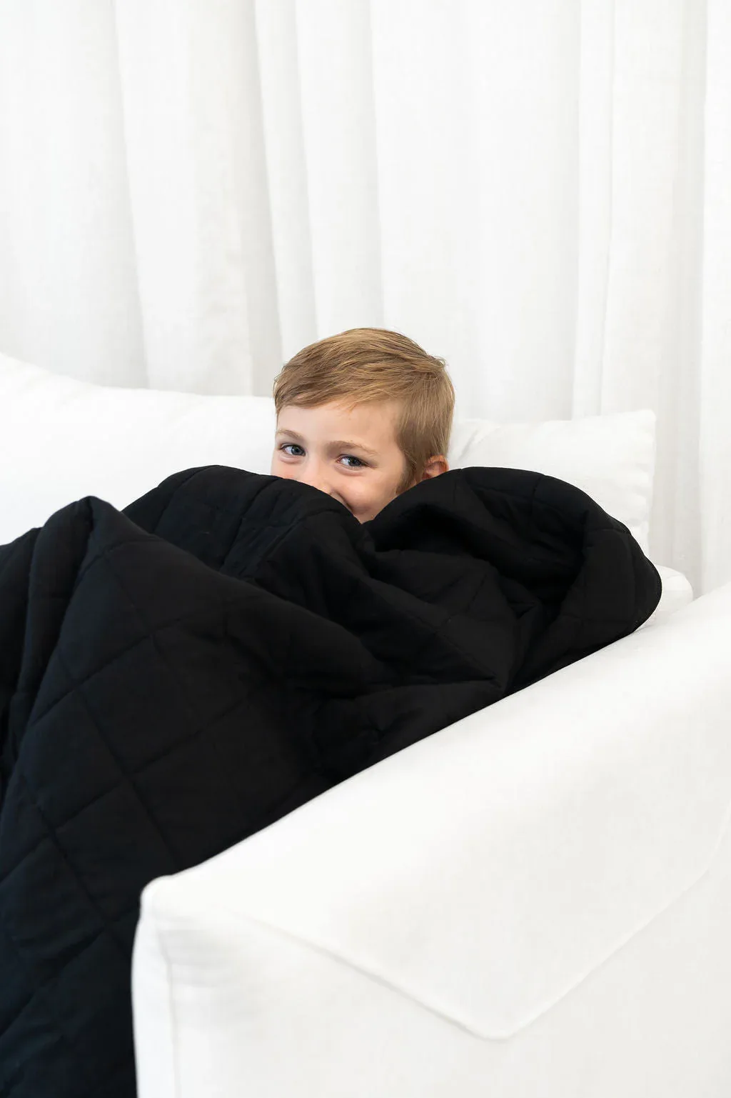 Black Quilted Bamboo Blanket - Image 3