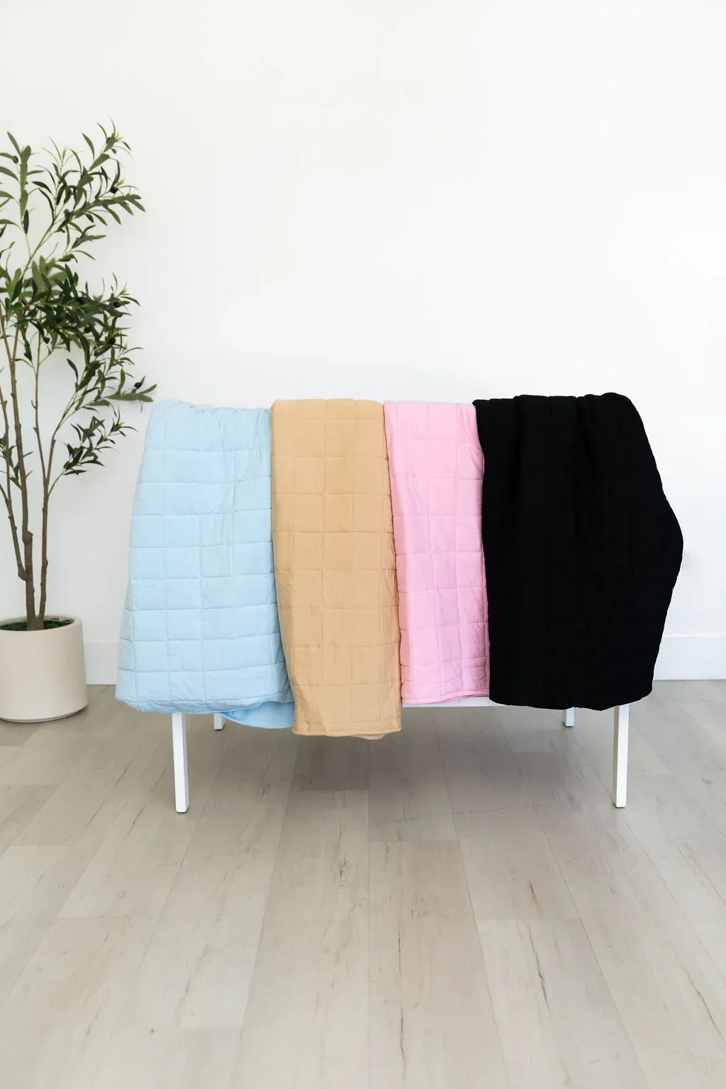 Black Quilted Bamboo Blanket - Image 5