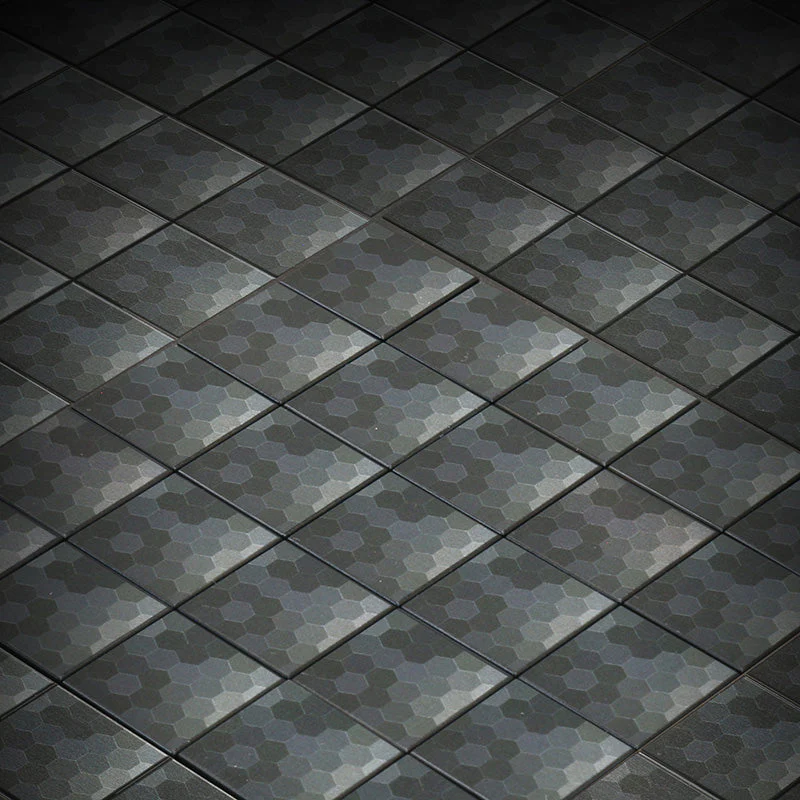 Black Shades HEX Flooring - Custom Printed 2x2 Tile - Image 2
