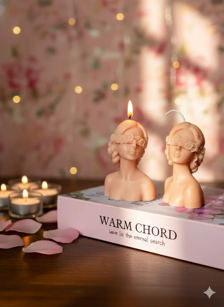 Blindfolded Flower Girl Candle - Image 2