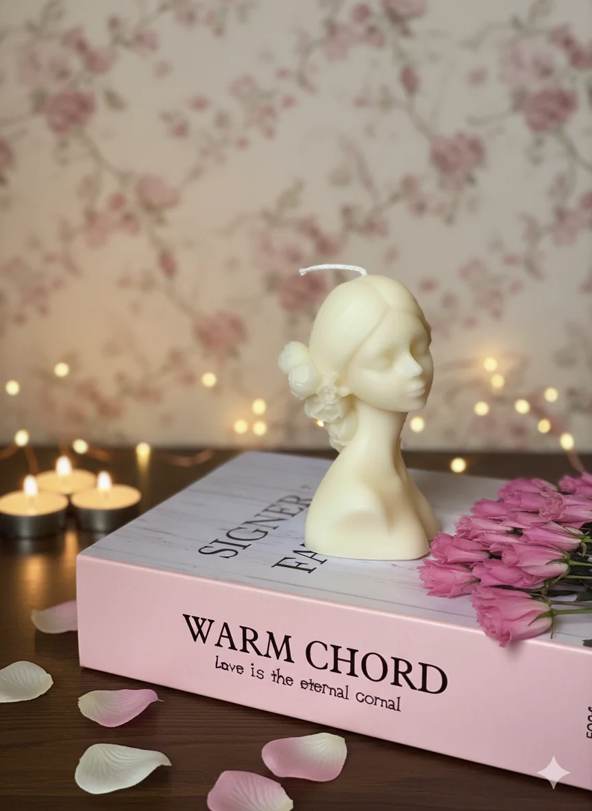 Blindfolded Flower Girl Candle - Image 3