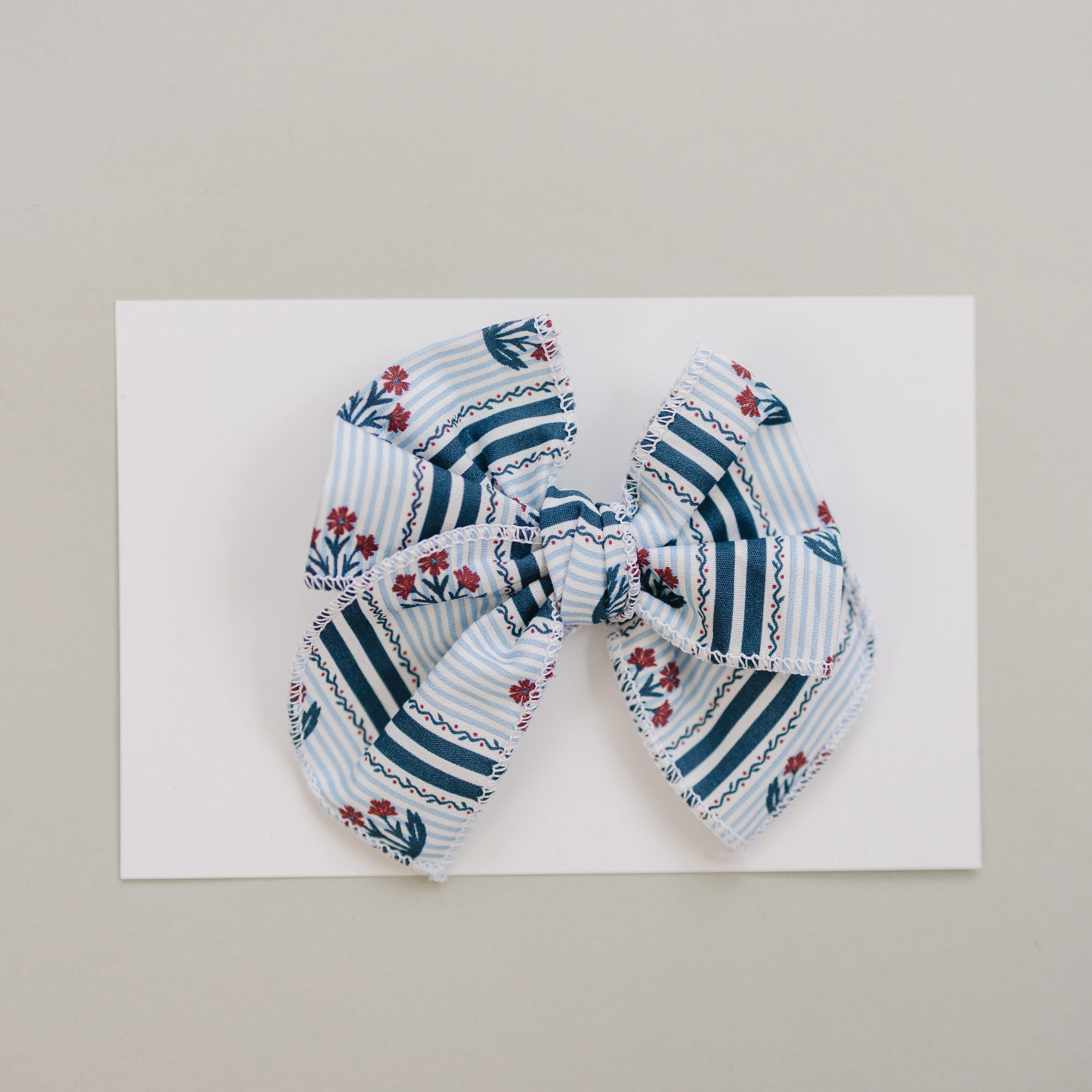 Block Print Hair Bow - Image 4