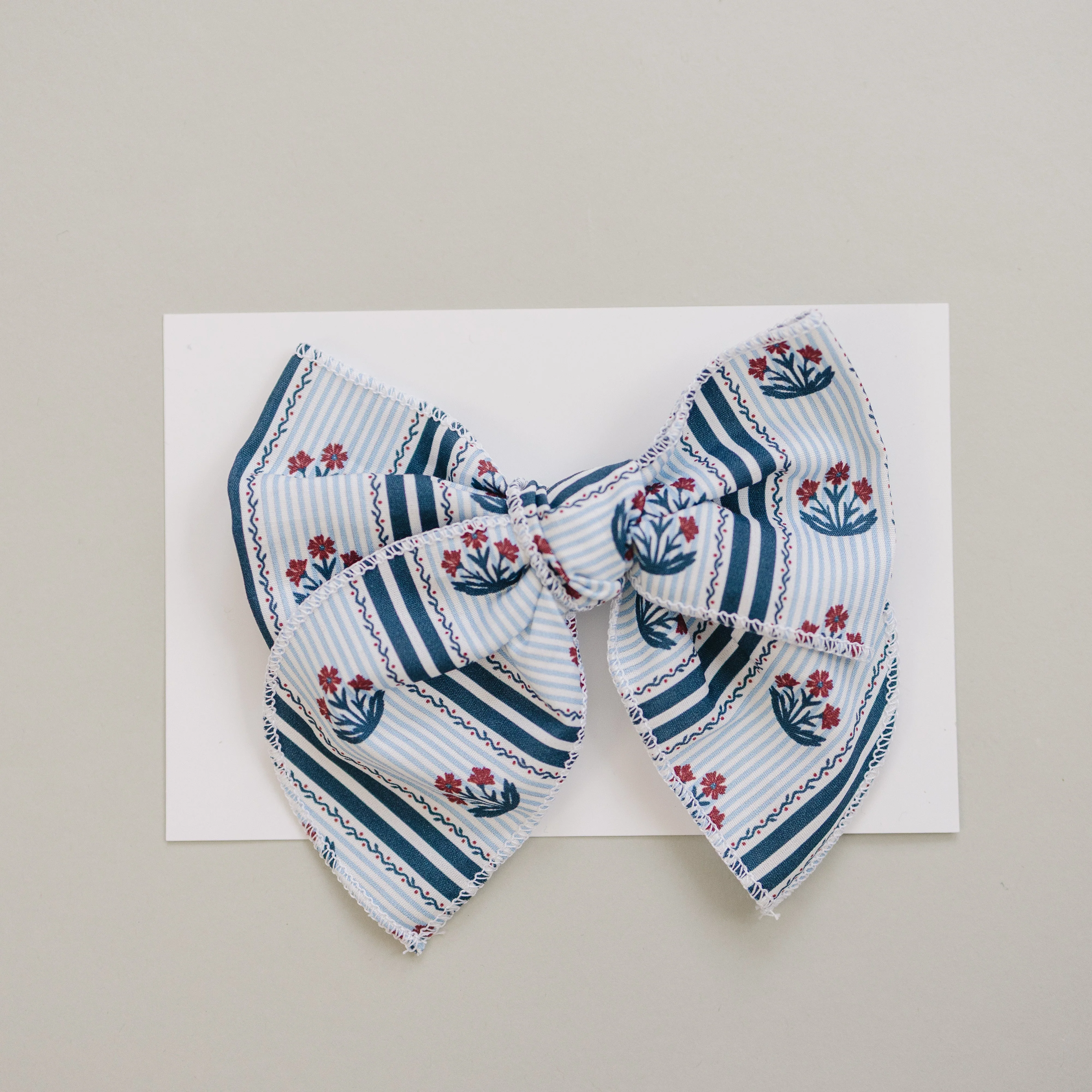 Block Print Hair Bow - Image 5