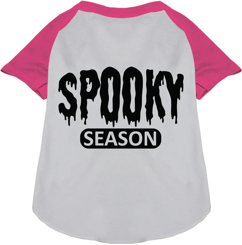 Bloody Spooky Season Pet Raglan Shirt - Image 4
