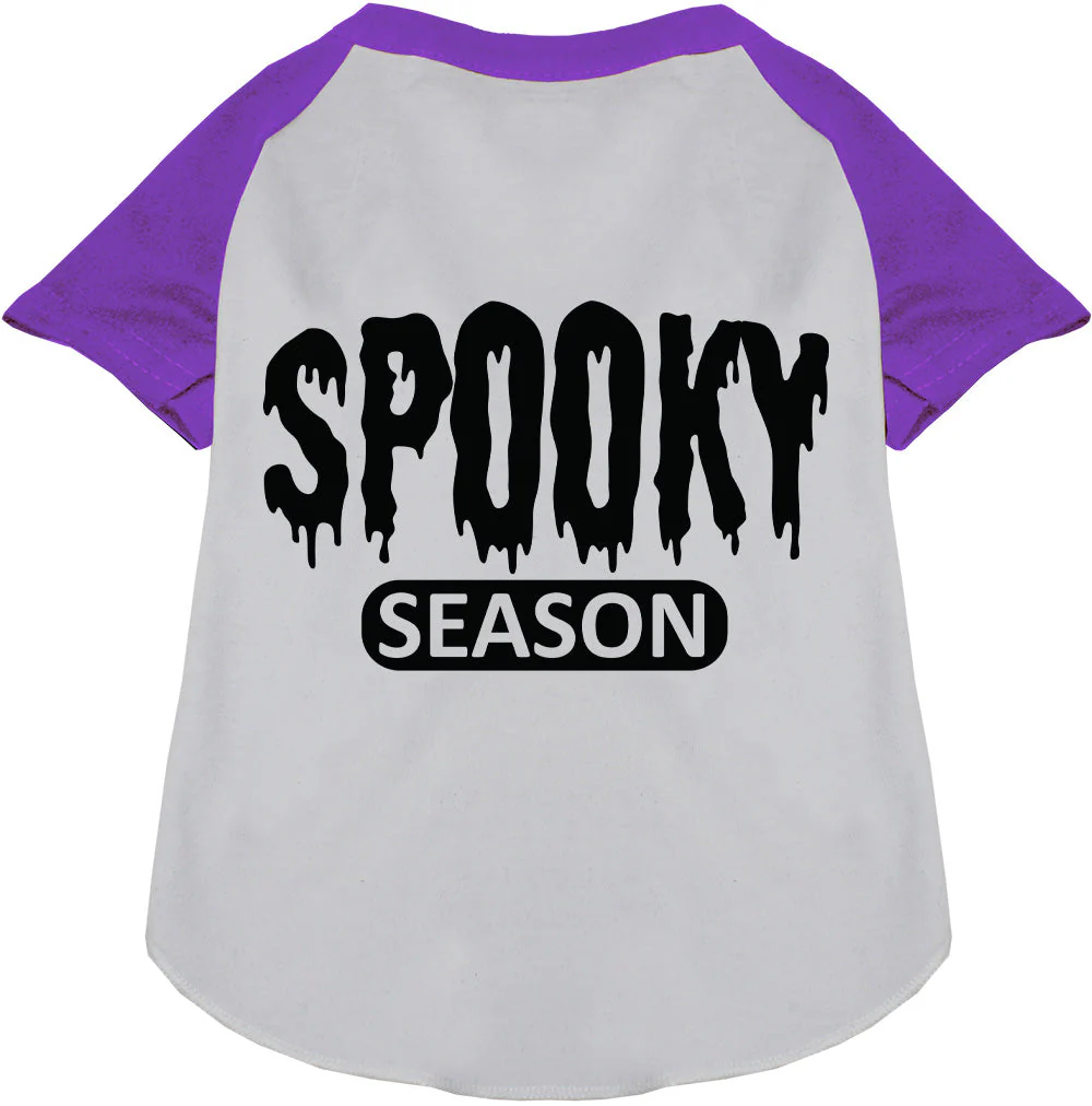 Bloody Spooky Season Pet Raglan Shirt - Image 6
