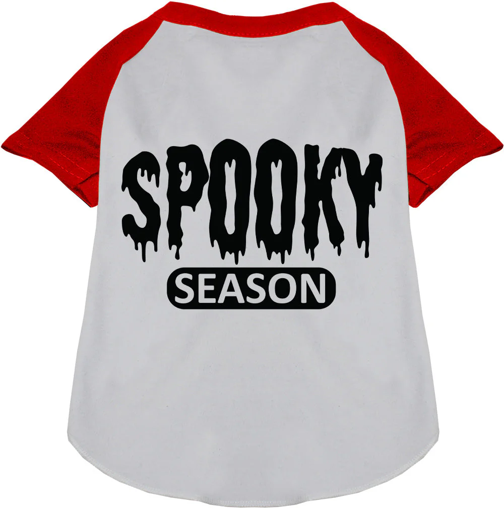 Bloody Spooky Season Pet Raglan Shirt - Image 7