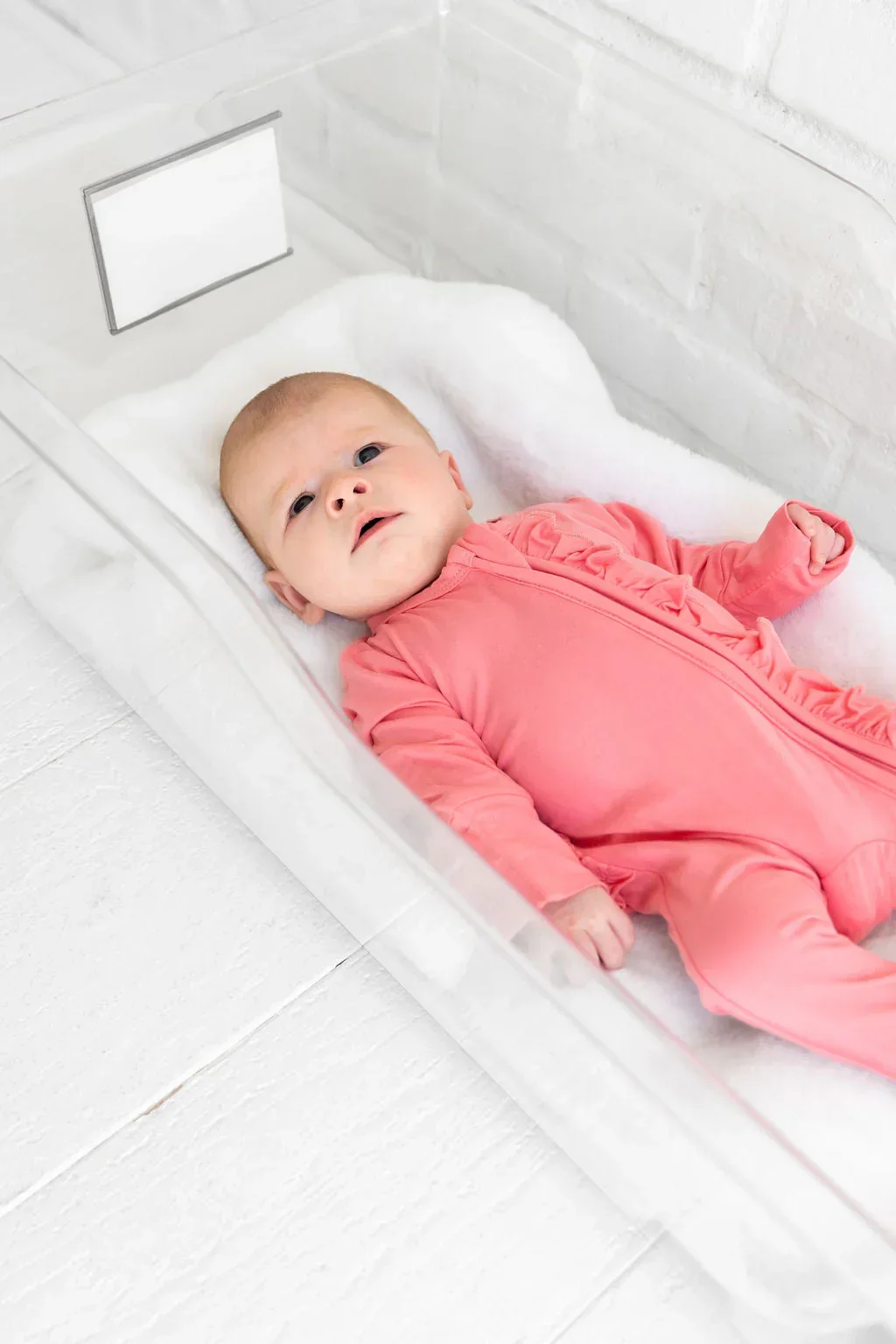 Blossom Solid Bamboo Ruffle Convertible Footie - Image 4