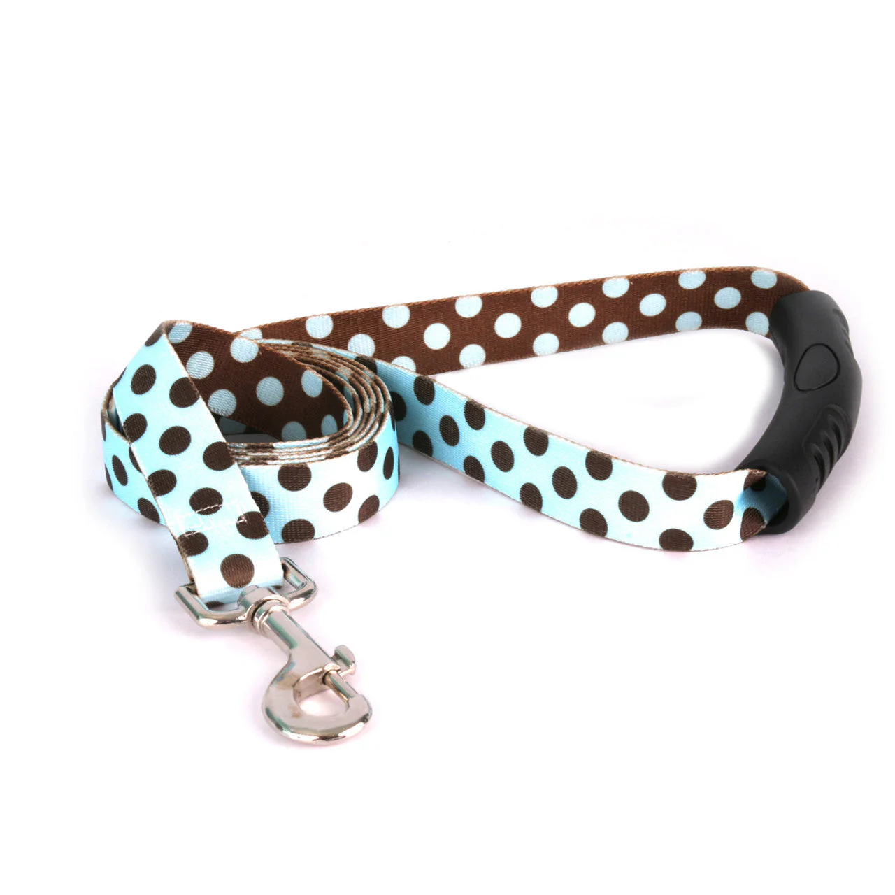 Blue and Brown Polka Dot Dog Leash - Image 3