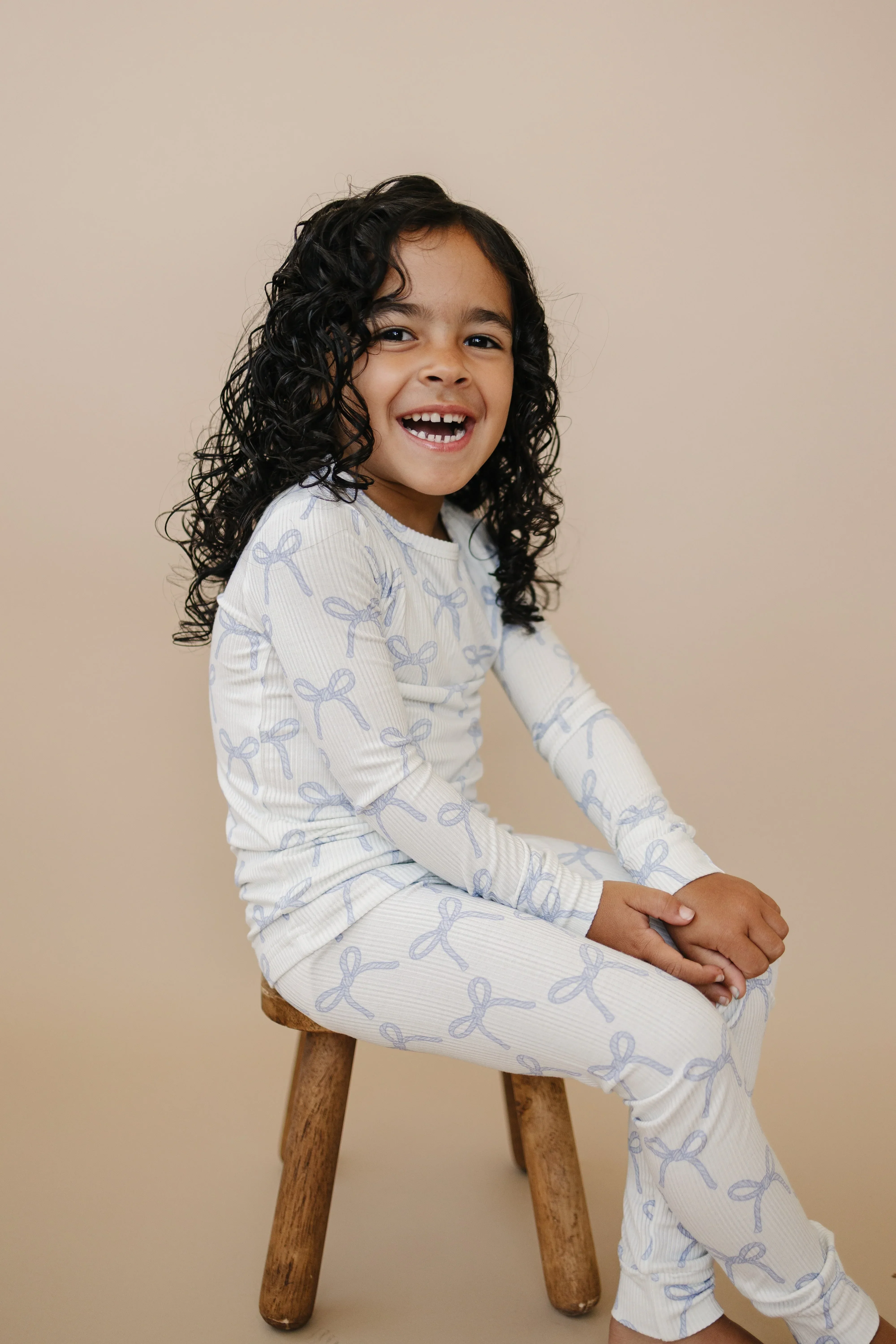 Blue Belle 2pc Ribbed Bamboo Pajamas - Image 20