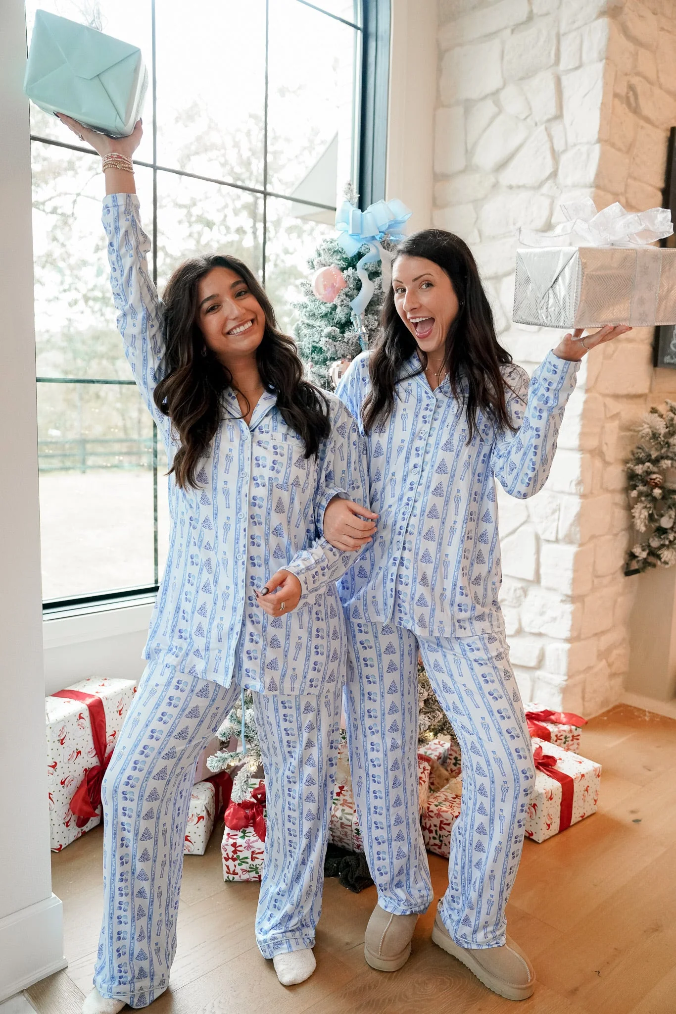 Blue Christmas - Long Pajama Set - Image 18