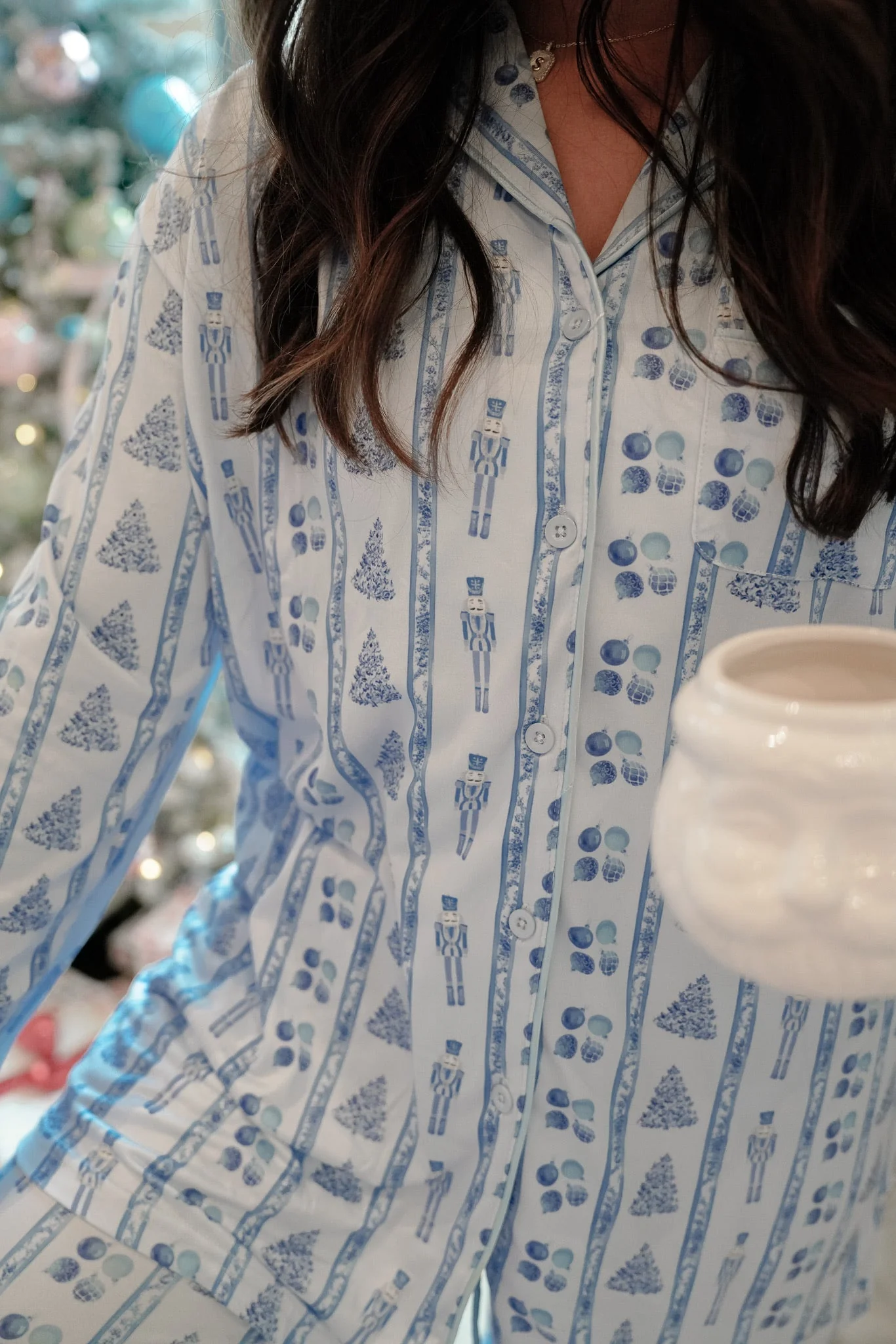 Blue Christmas - Long Pajama Set - Image 2