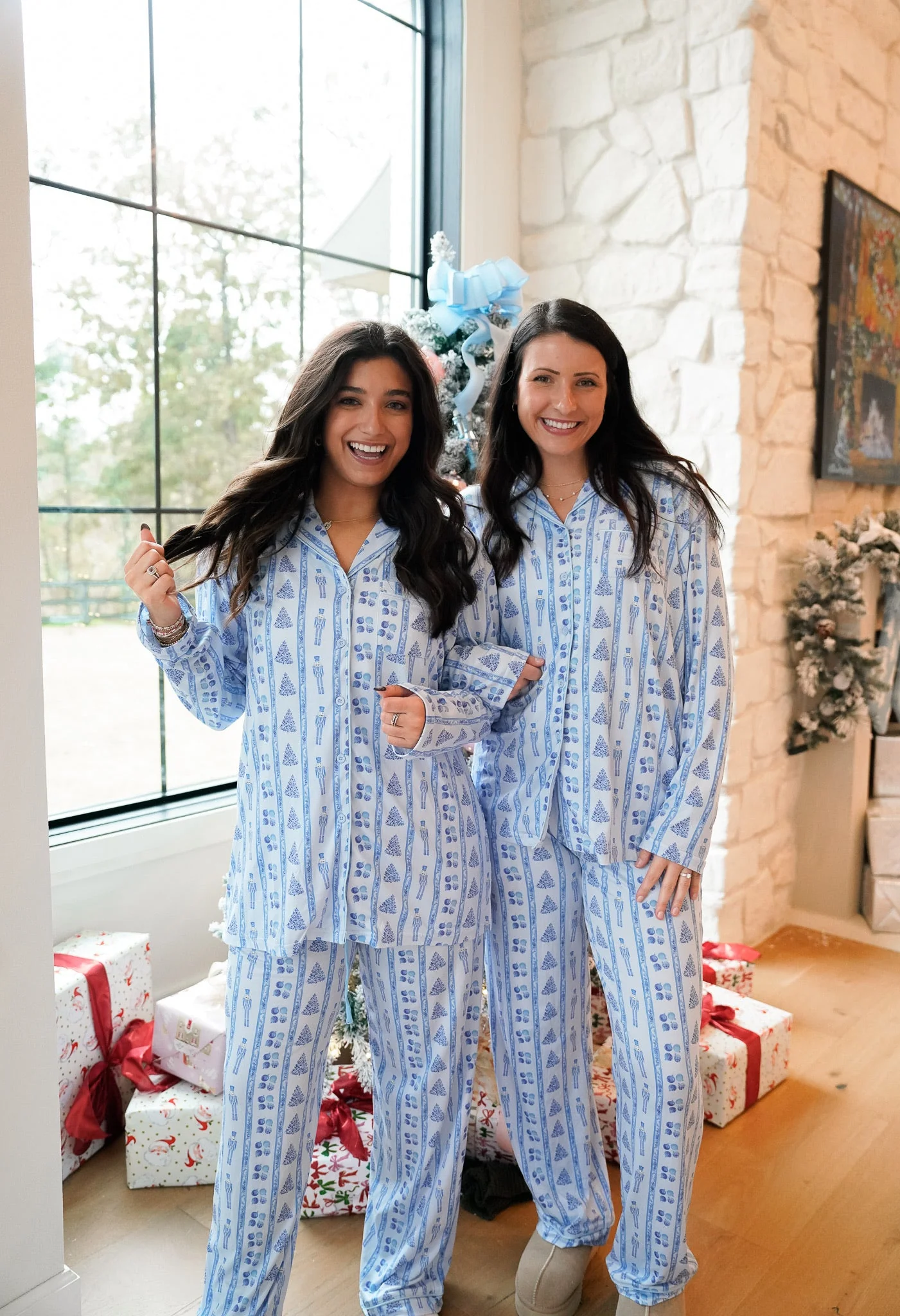 Blue Christmas - Long Pajama Set - Image 8