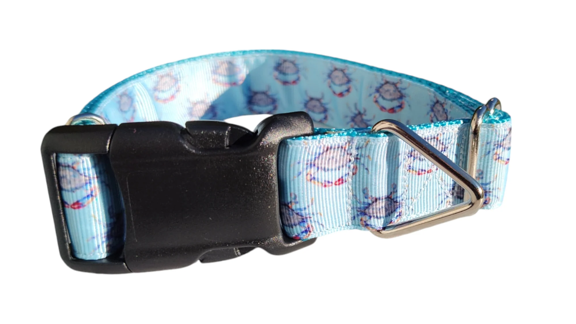 Blue Crab Nylon Dog Collar - Image 2