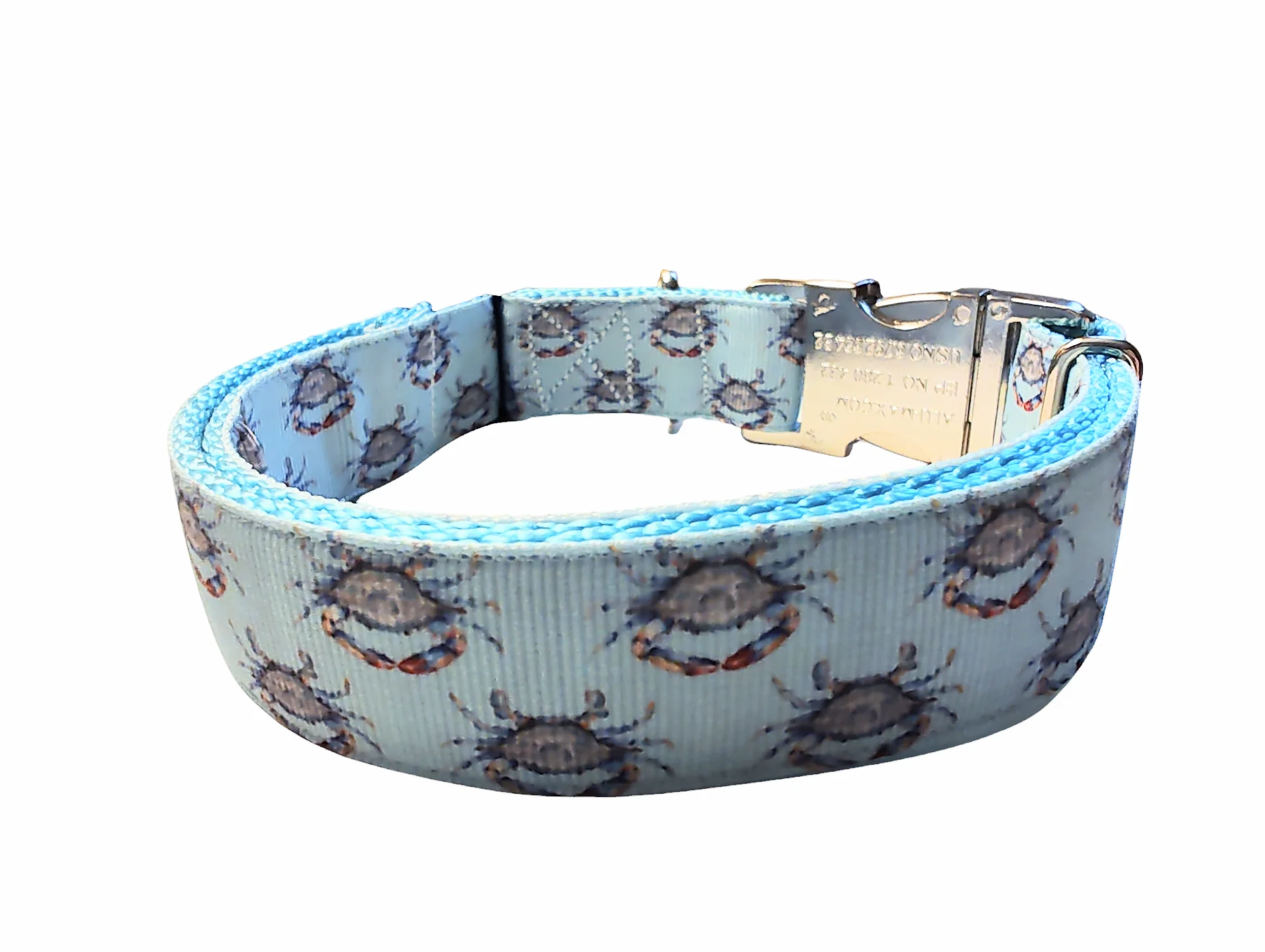 Blue Crab Nylon Dog Collar - Image 3