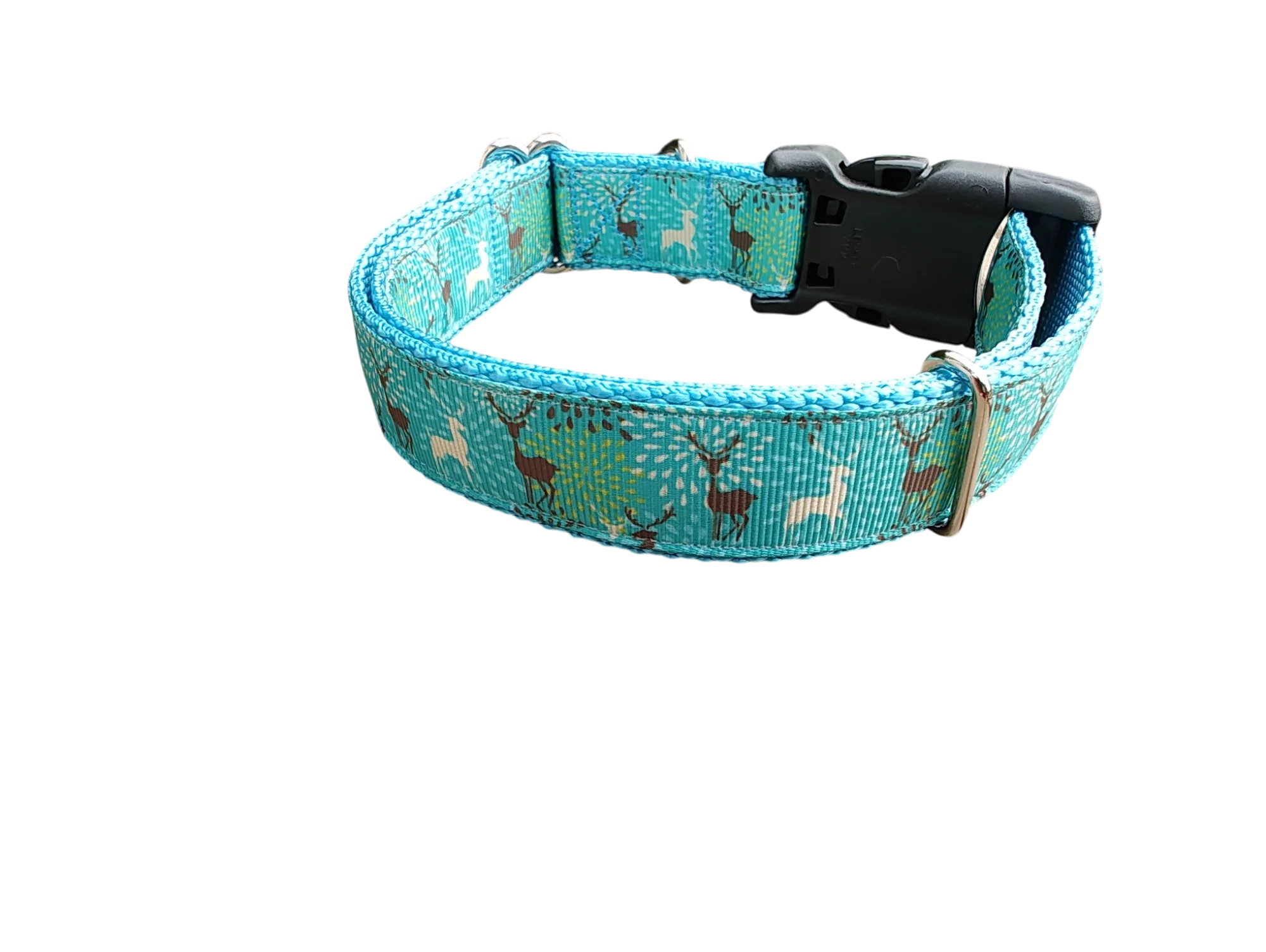 Blue Deer Nylon Dog Collar - Image 2