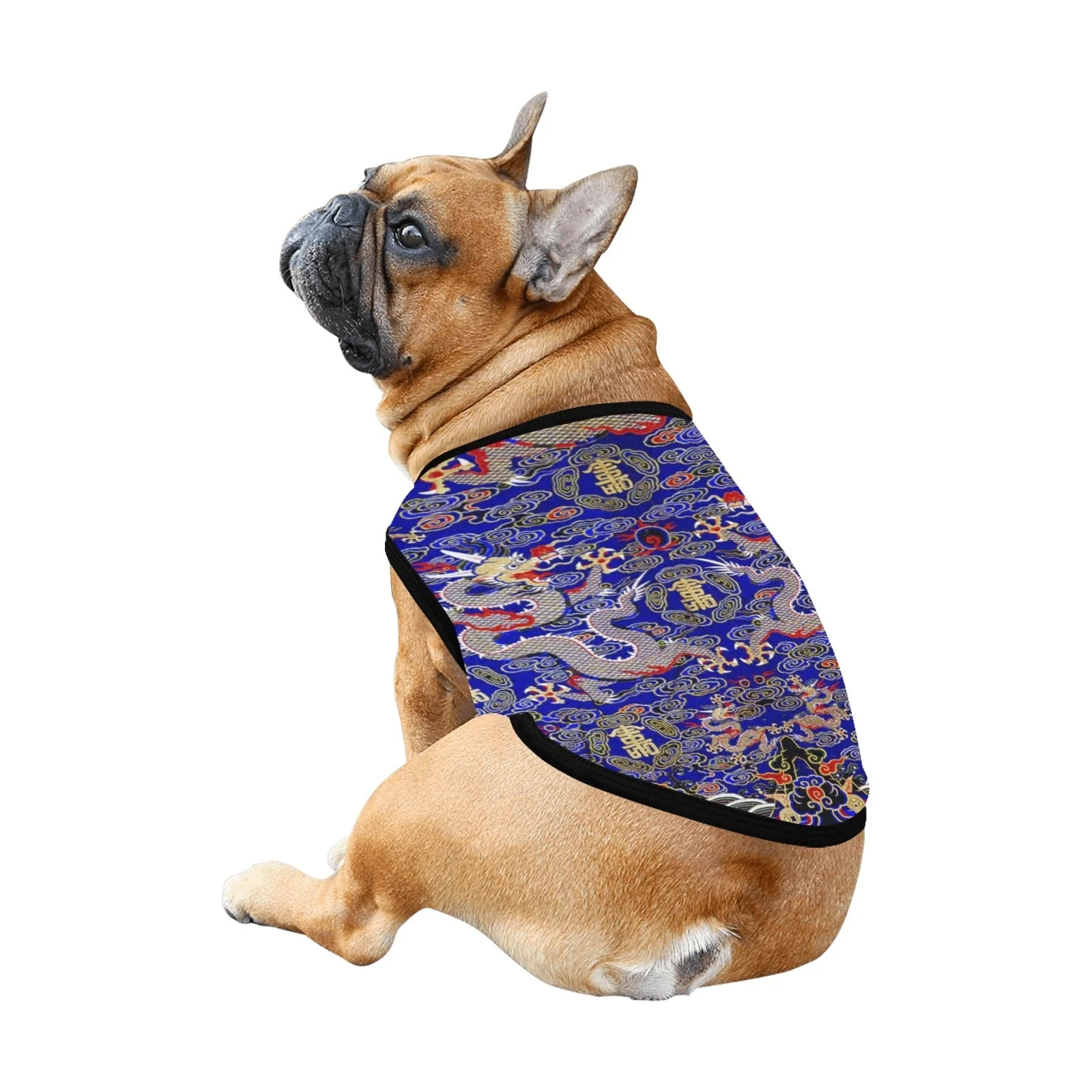 Blue Imperial Dragon Tank Top - Image 4