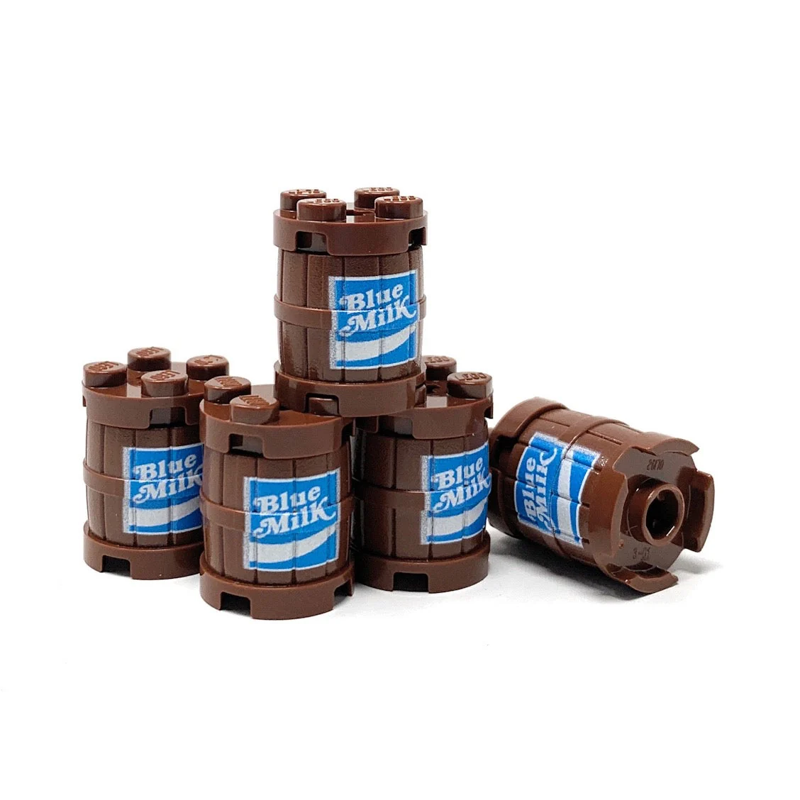 Blue Milk Barrel / Keg made from LEGO parts - B3 Customs - Image 2