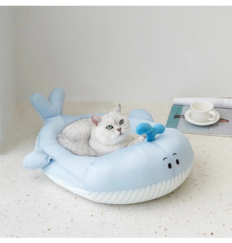 Blue Whale Cozy Cool-to-Touch Pet Bed - Image 2