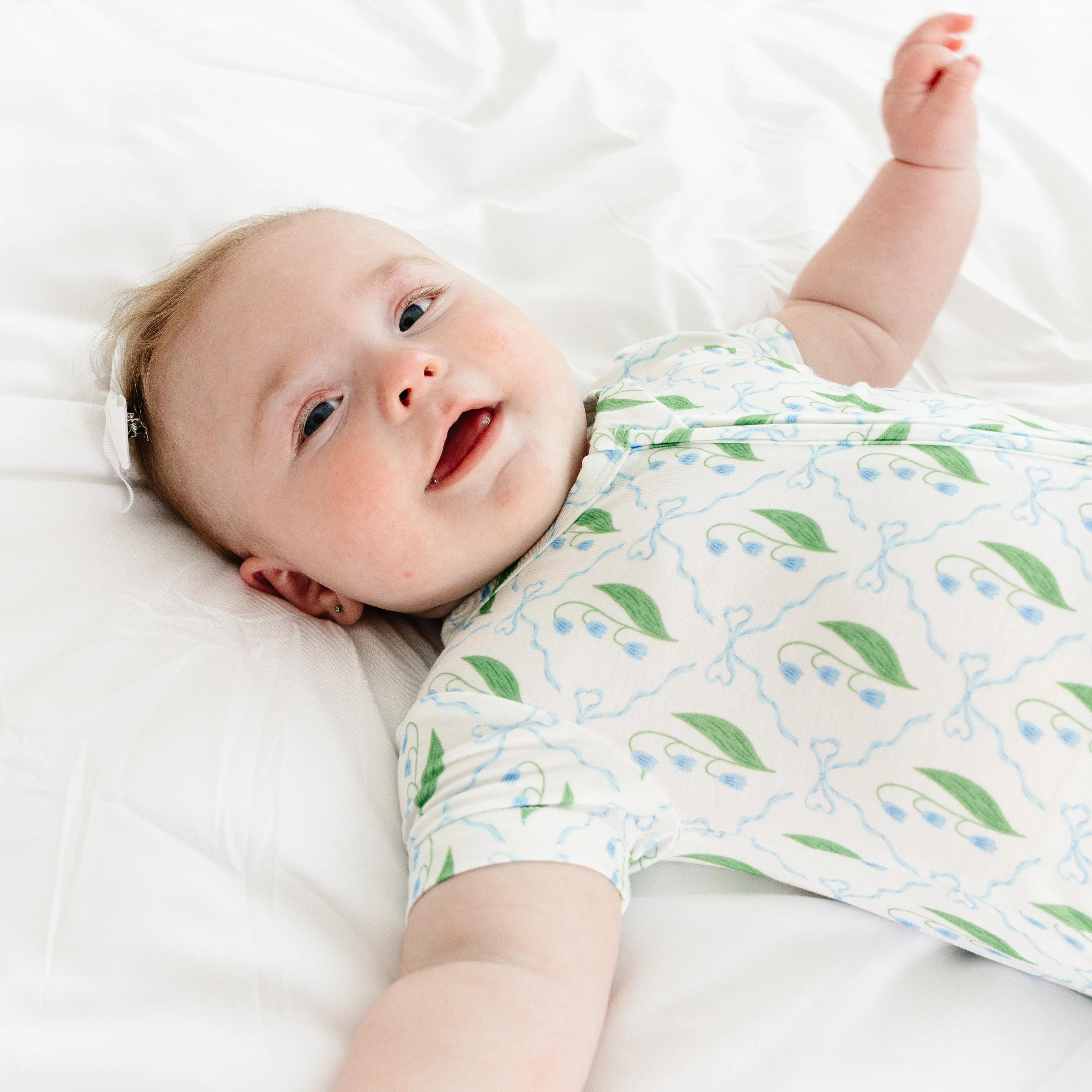 Bluebell Bows Short Sleeve & Shorts Bamboo Sleeper - Image 4