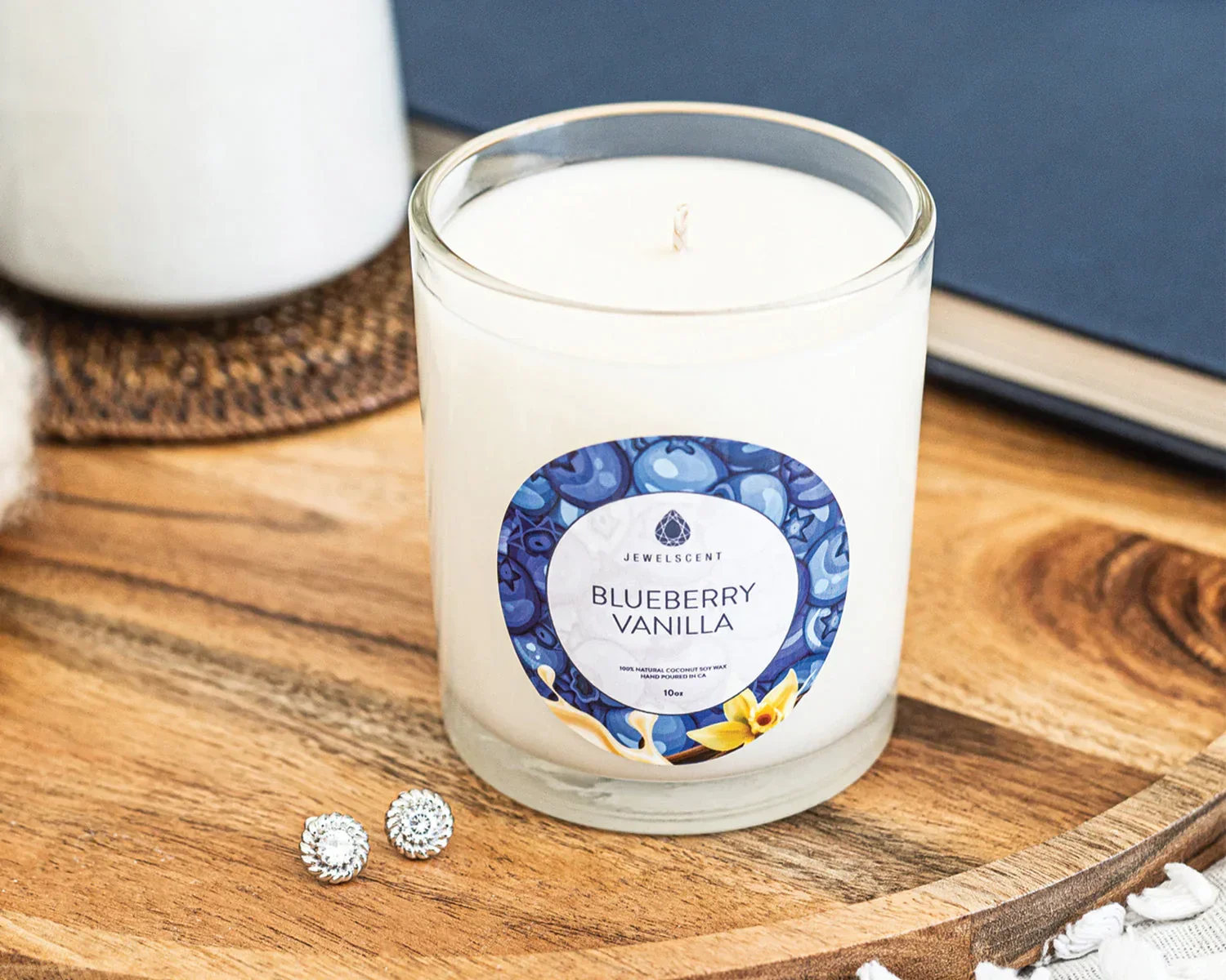 Blueberry Vanilla 10oz Signature Jewelry Candle - Image 3