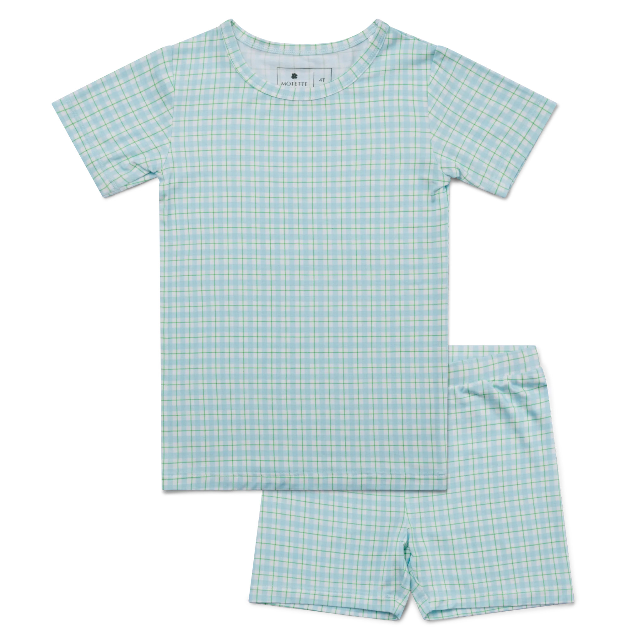Bluegrass Picnic Short Sleeve & Shorts Bamboo Toddler Pajama Set - Image 2