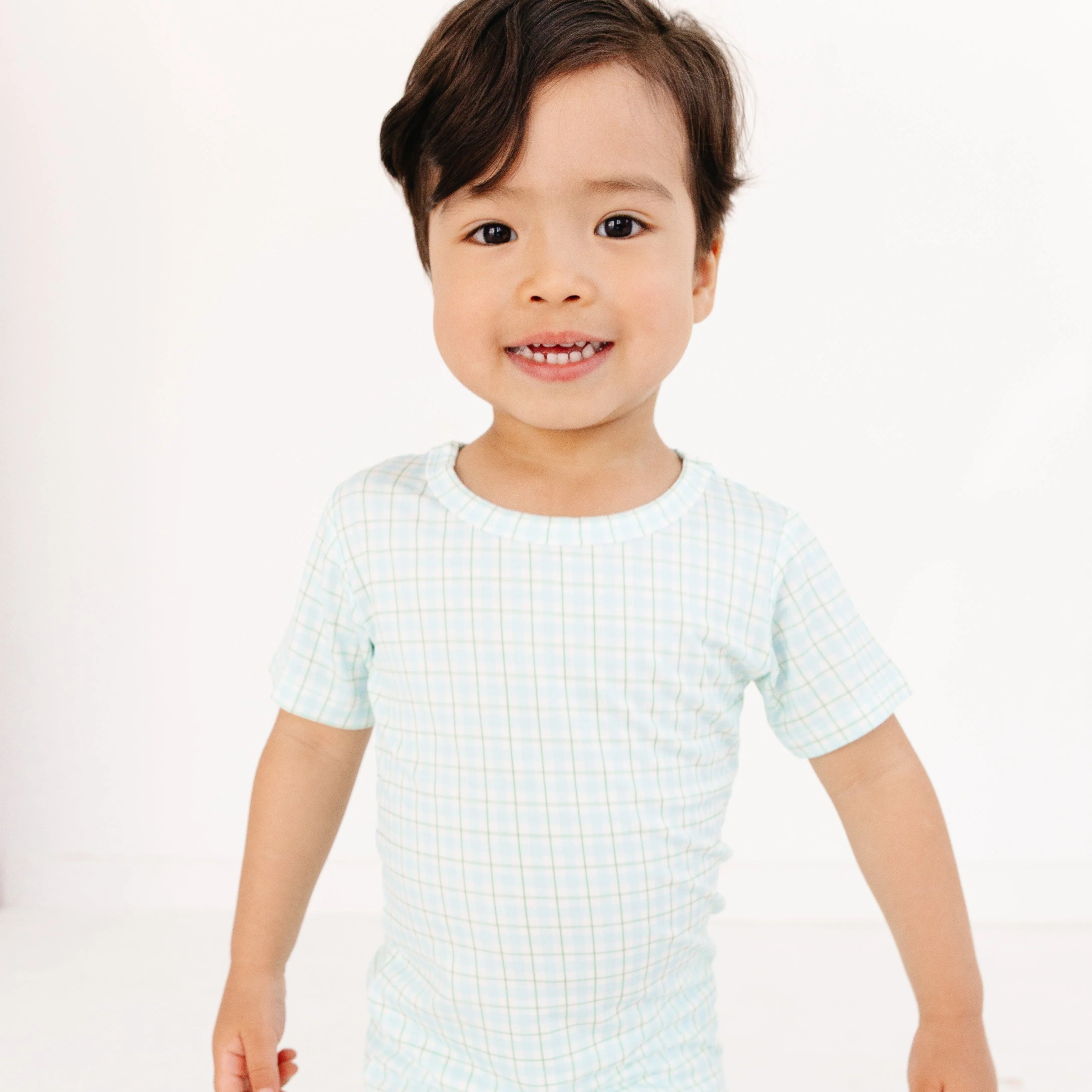 Bluegrass Picnic Short Sleeve & Shorts Bamboo Toddler Pajama Set - Image 3