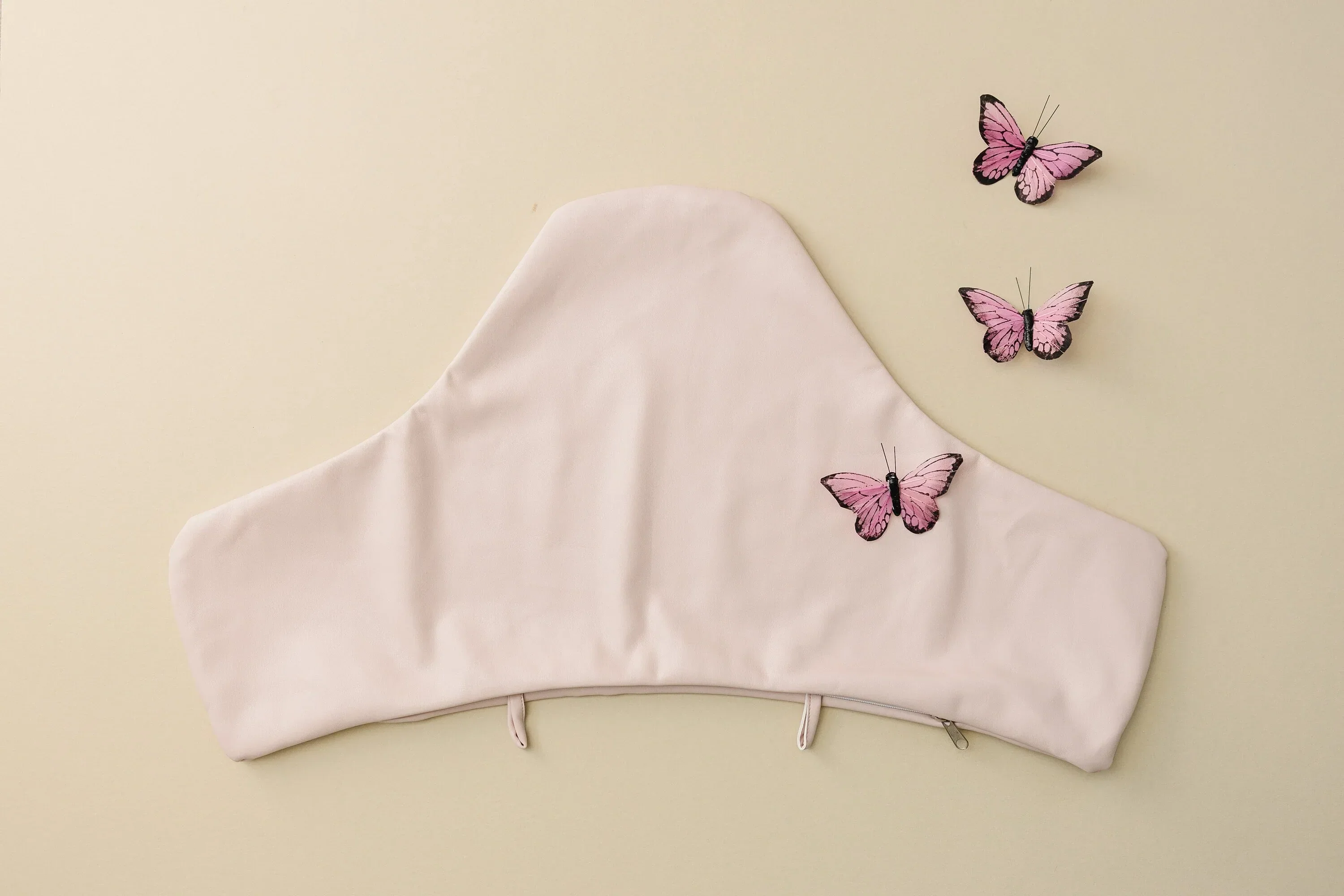 Blush Pink Vegan Leather IKEA Antilop Cushion Cover - Image 2
