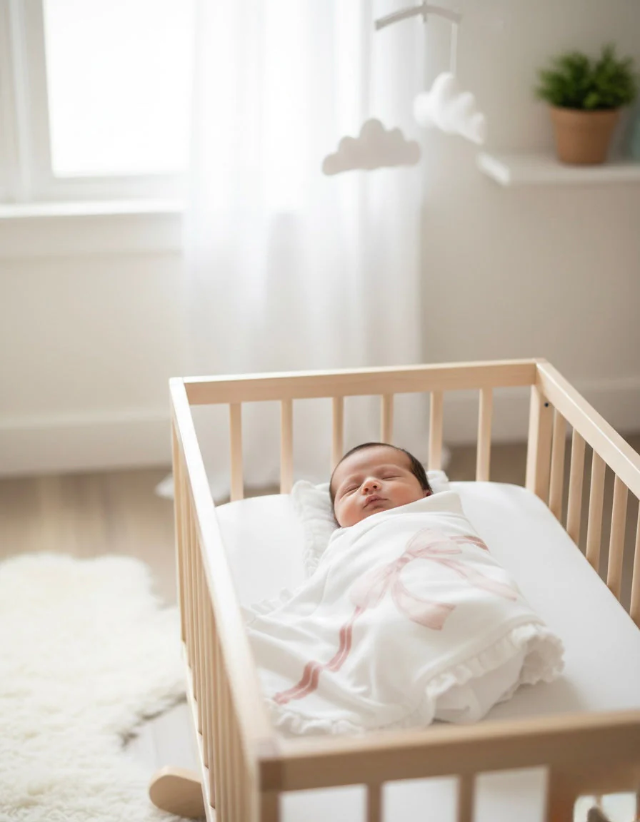 Blush Ribbon Organic Blanket - Image 2