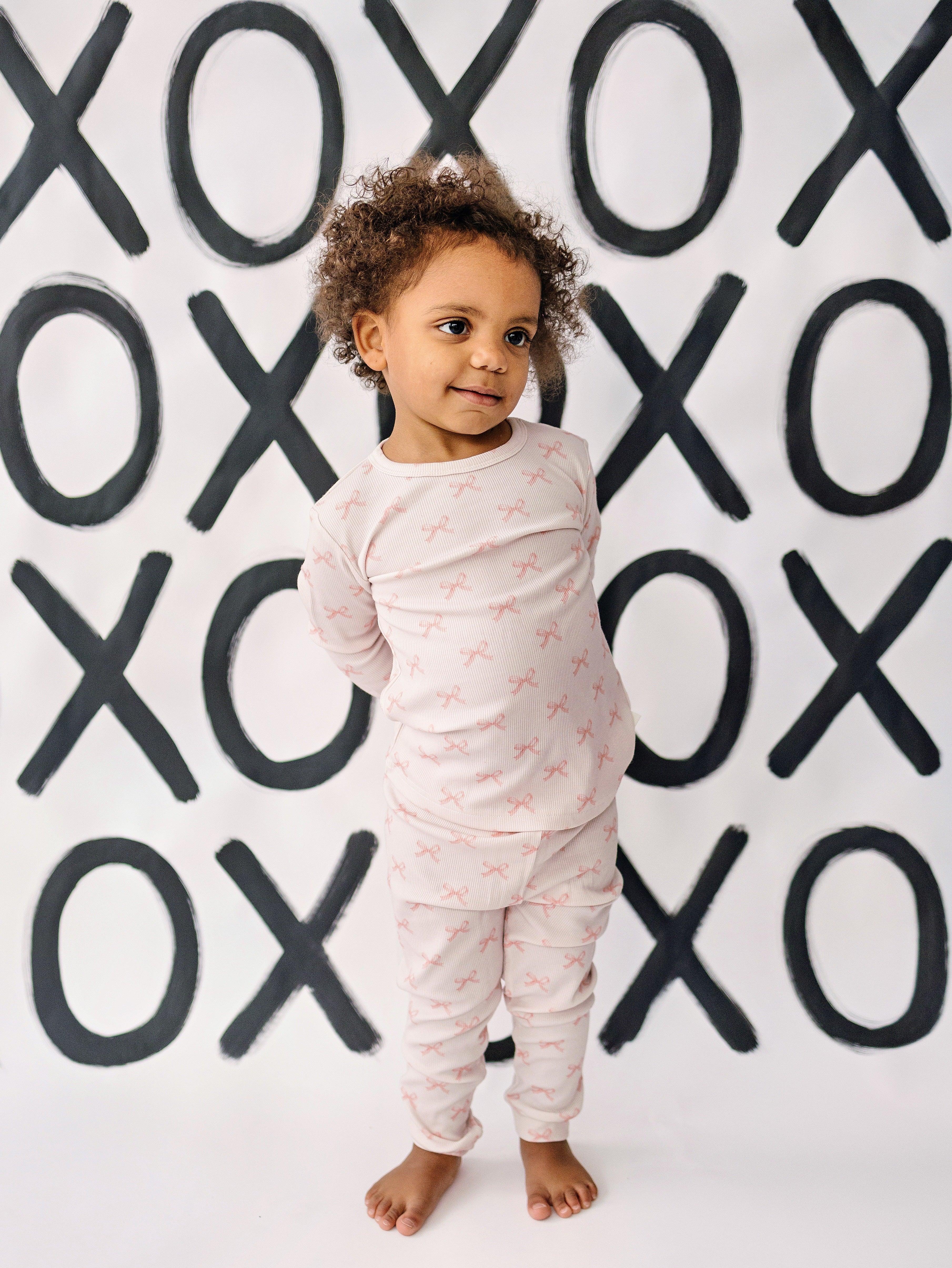 Blushing Bows 2pc Bamboo Pajamas - Image 4