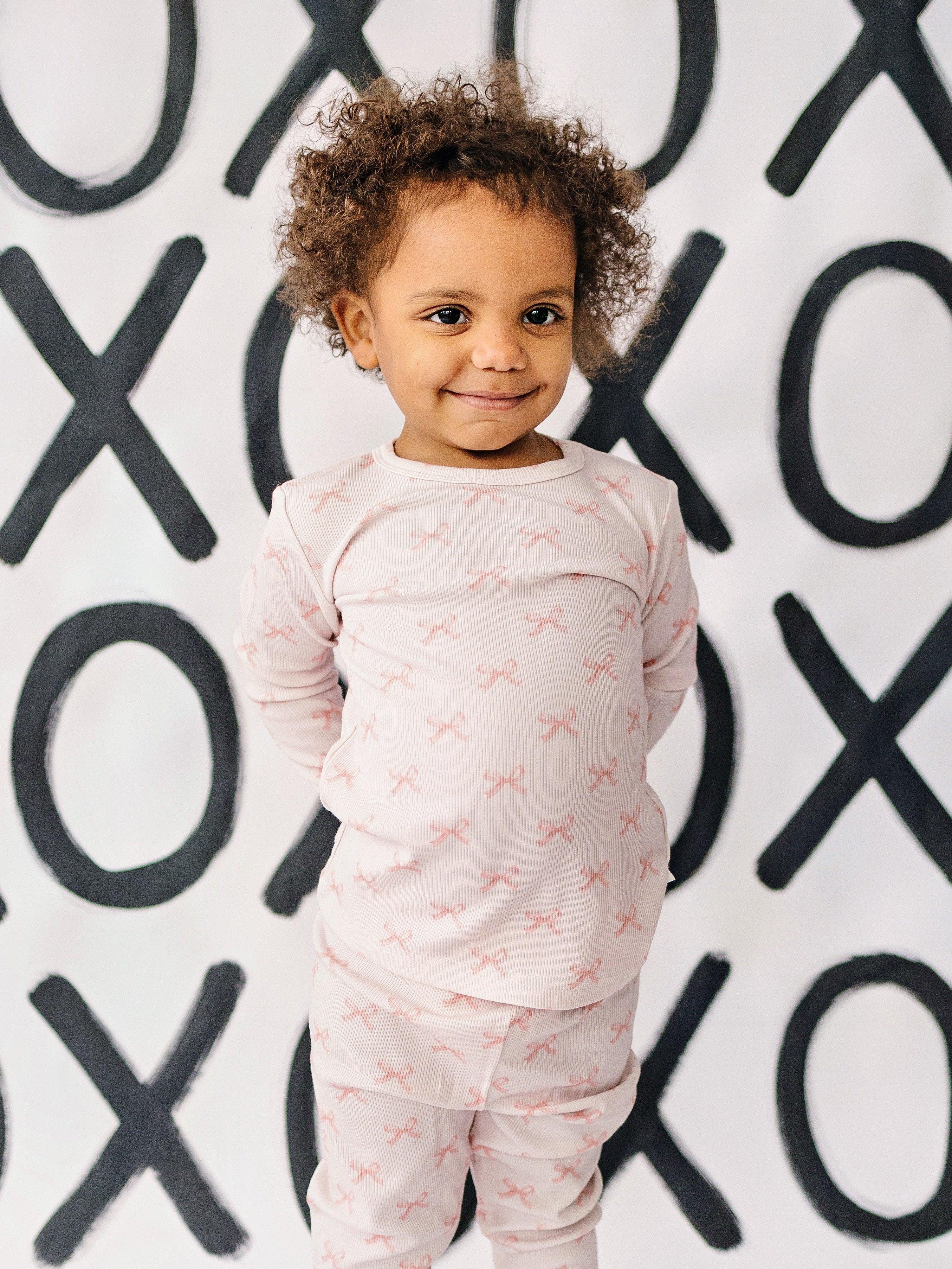 Blushing Bows 2pc Bamboo Pajamas - Image 5