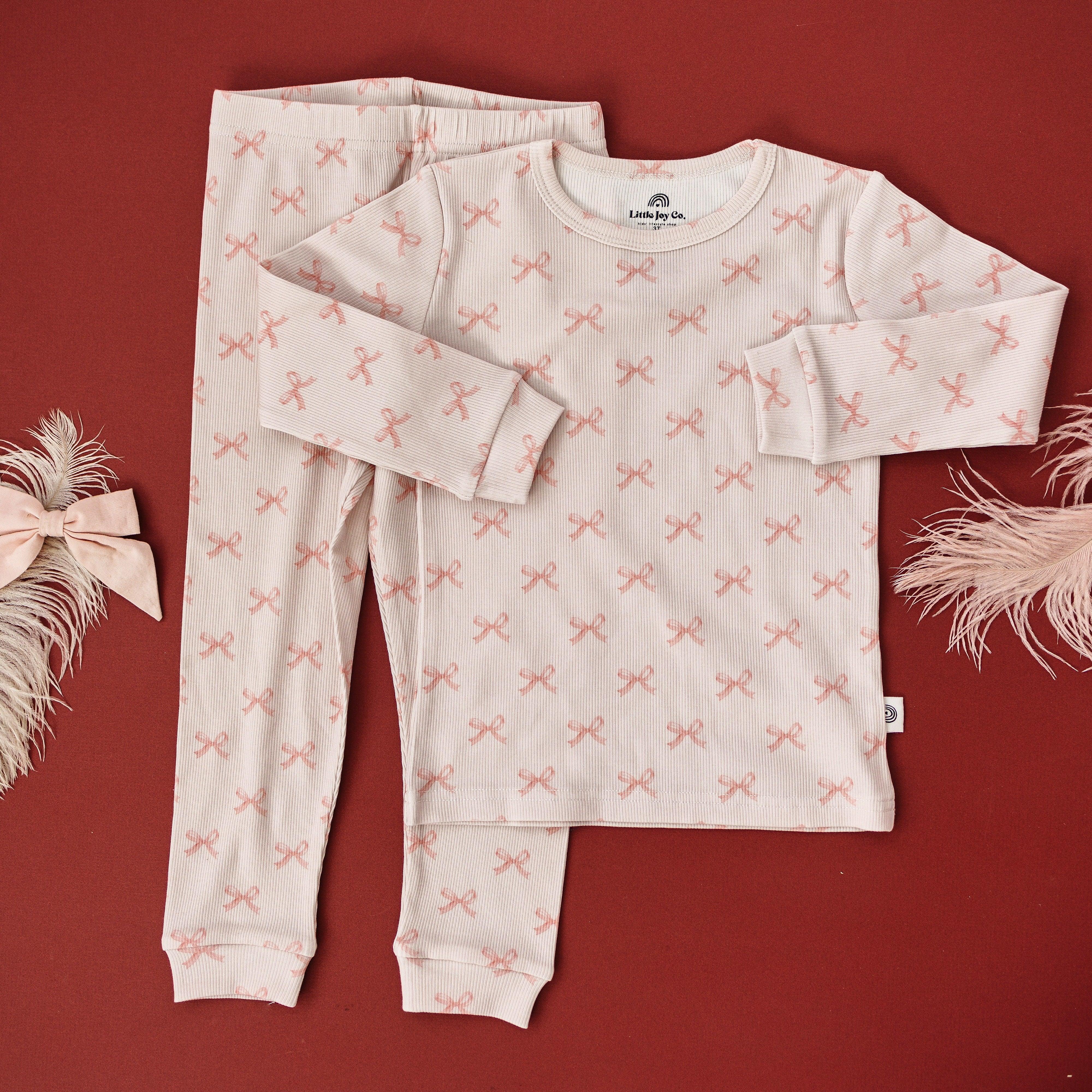 Blushing Bows 2pc Bamboo Pajamas - Image 6