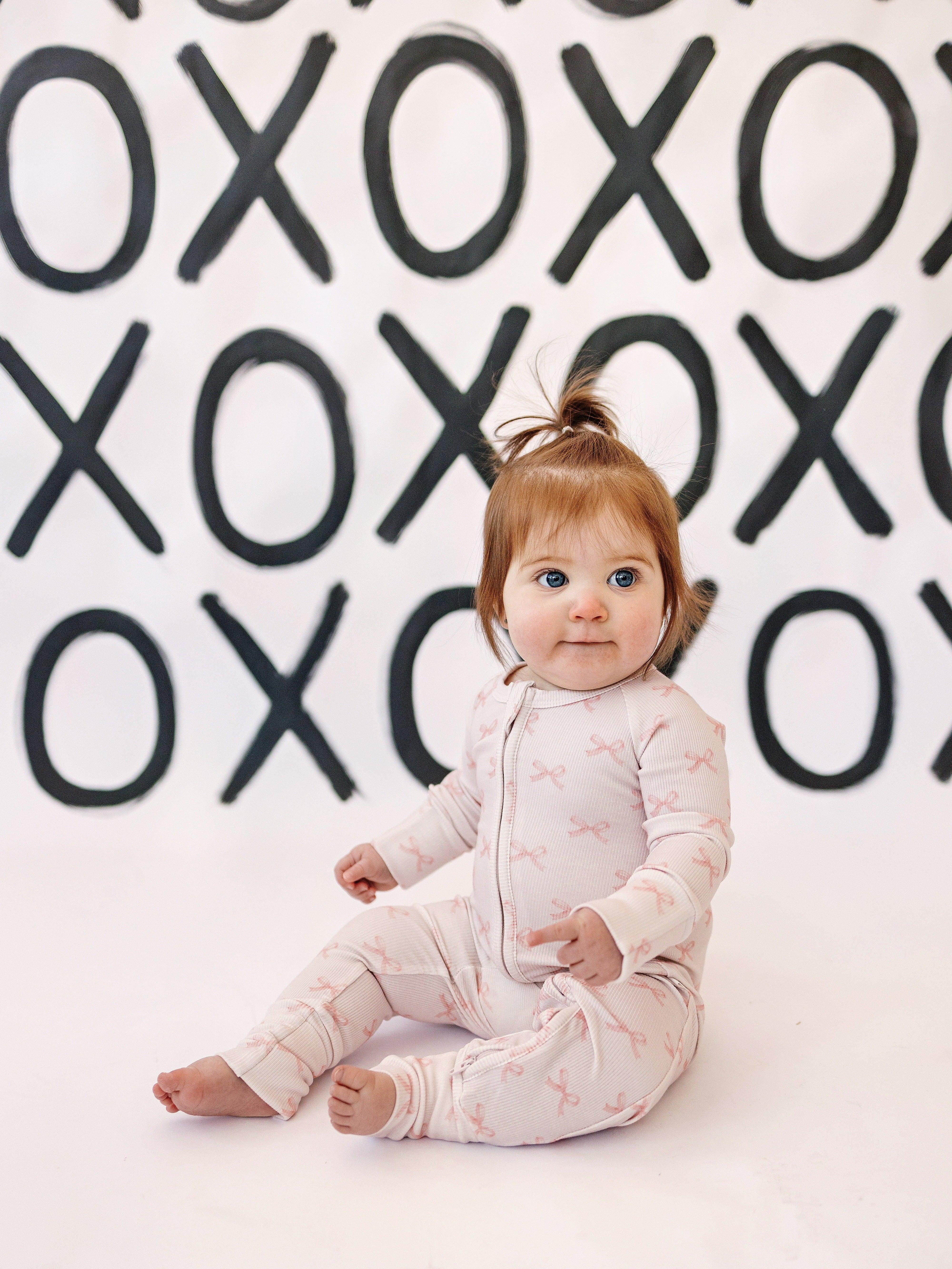 Blushing Bows Ribbed Bamboo Zippy Pajamas - Image 6