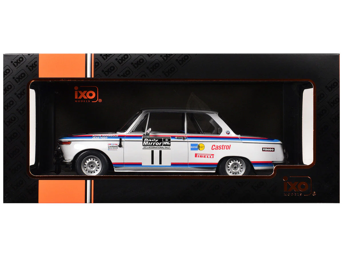 BMW 2002 #11 Achim Warmbold - Jean Todt "RAC Rally" (1973) 1/18 Diecast Model Car by IXO Models - Image 3