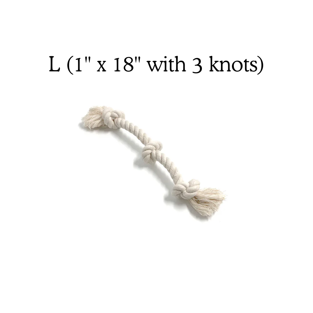 Boba & Vespa 100% Organic Cotton Rope Dog Toy - 5 Sizes - Image 10