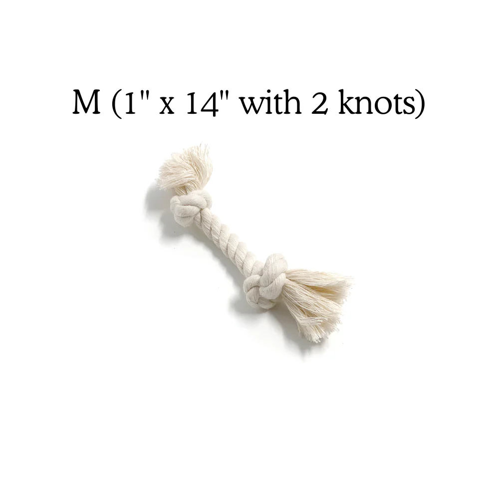Boba & Vespa 100% Organic Cotton Rope Dog Toy - 5 Sizes - Image 11