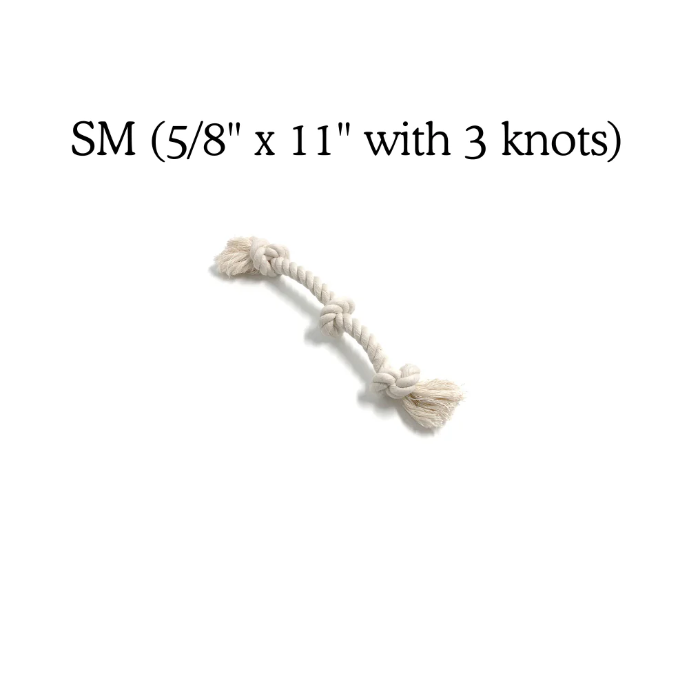 Boba & Vespa 100% Organic Cotton Rope Dog Toy - 5 Sizes - Image 12
