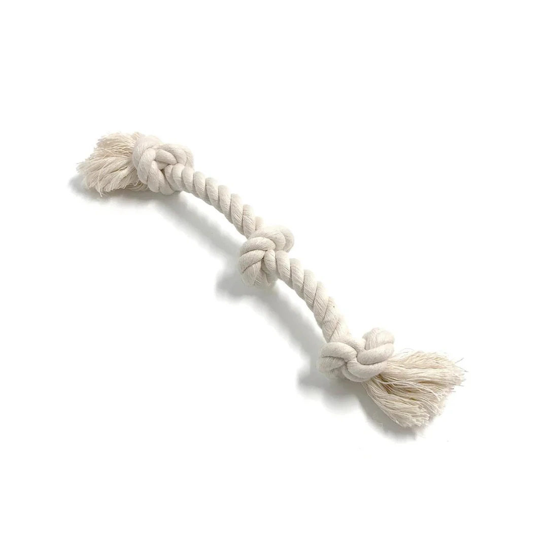 Boba & Vespa 100% Organic Cotton Rope Dog Toy - 5 Sizes - Image 2